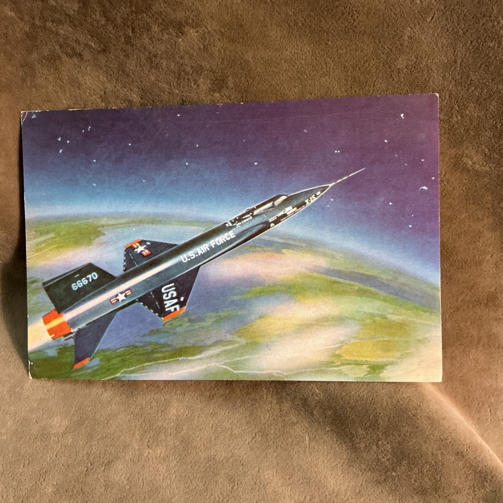 1950s Nabisco North American aviation X 15 rocket plane image card