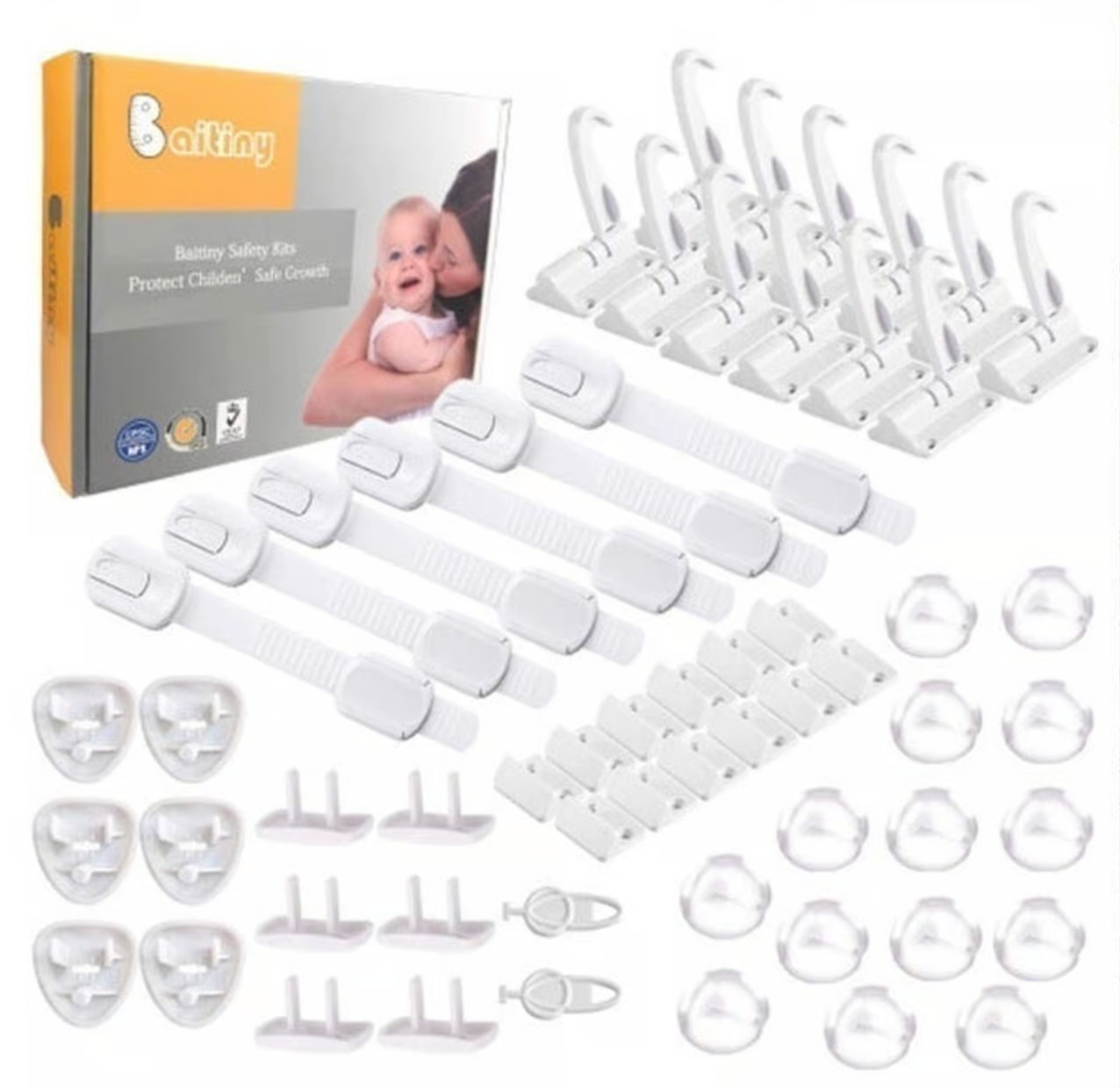 Baitiny Baby Safety Kit, 58PCS Baby Proofing Essentials, Child Home Safety Set