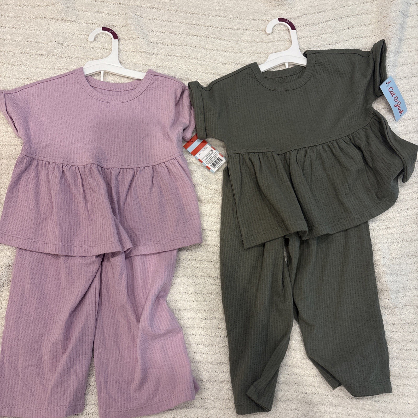 Lot Of 2 Target Cat & Jack Baby Girl Size 3T Matching Set