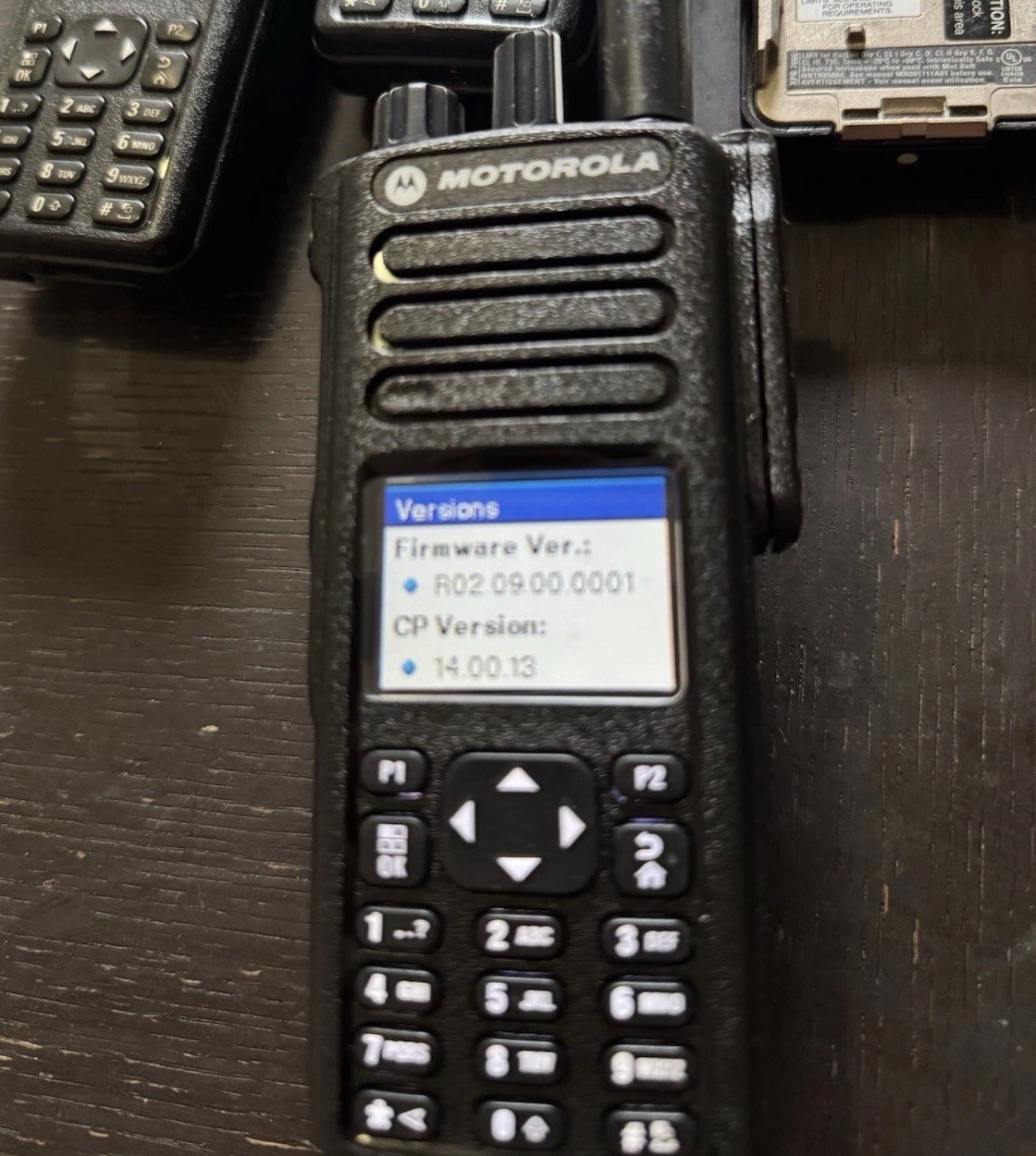 Motorola MotoTRBO XPR7550 UHF 403-512mhz Radio AAH56RDN9KA1AN w/Battery UL IP68