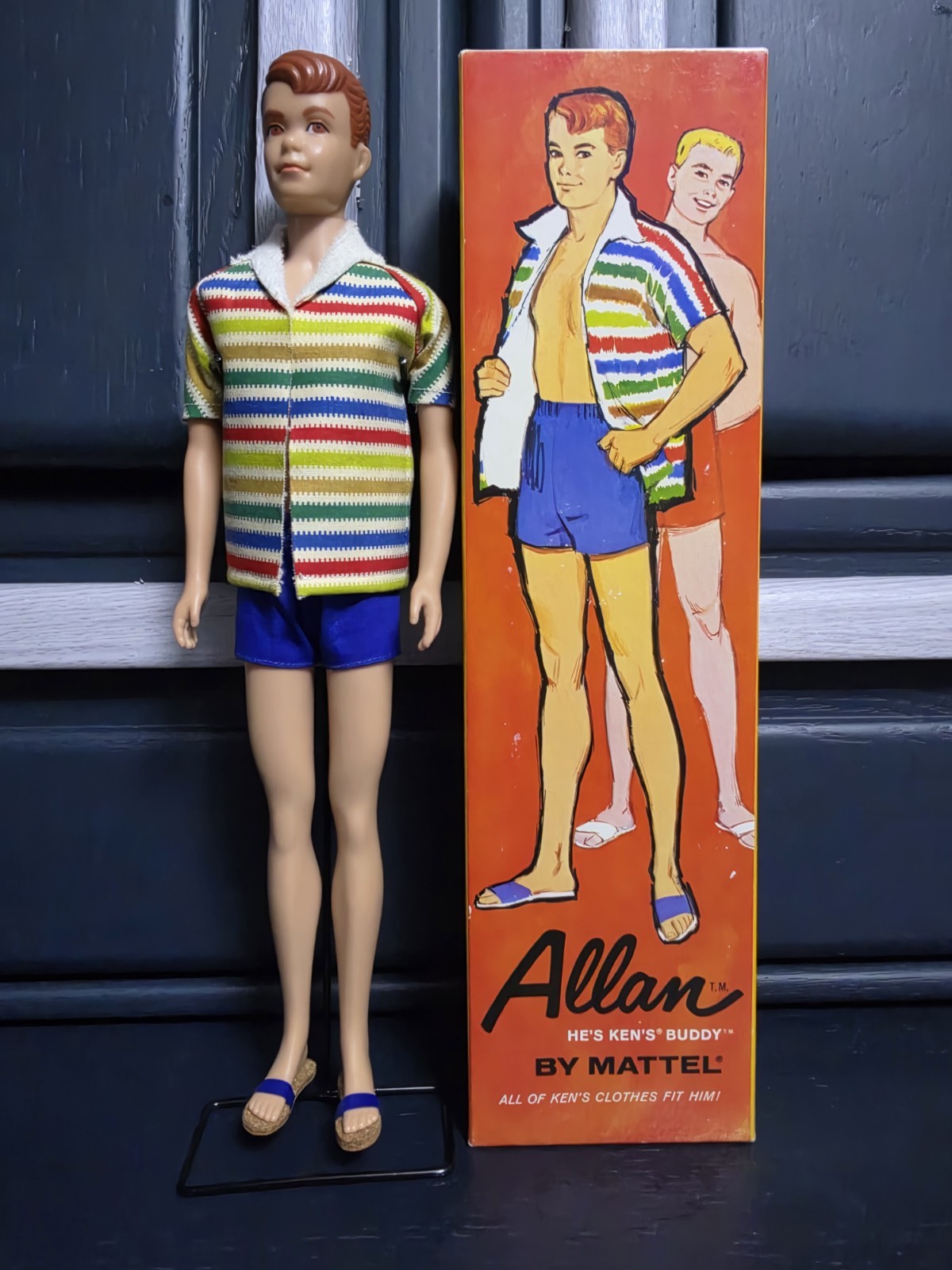 Vintage Allan Barbie Doll With Box Vintage Allan Barbie Doll With Box
