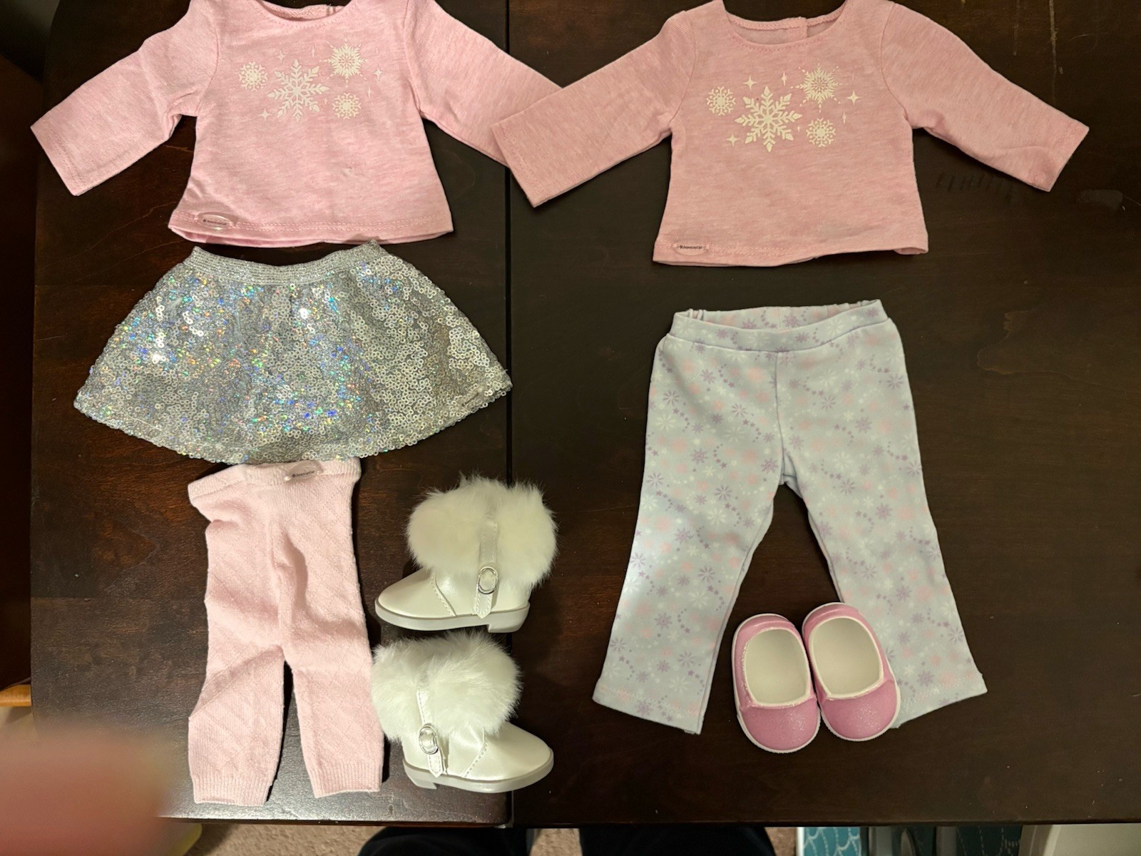 American Girl Doll Clothing Lot: Snow Fancy, Frosty Frills, Christmas Stocking
