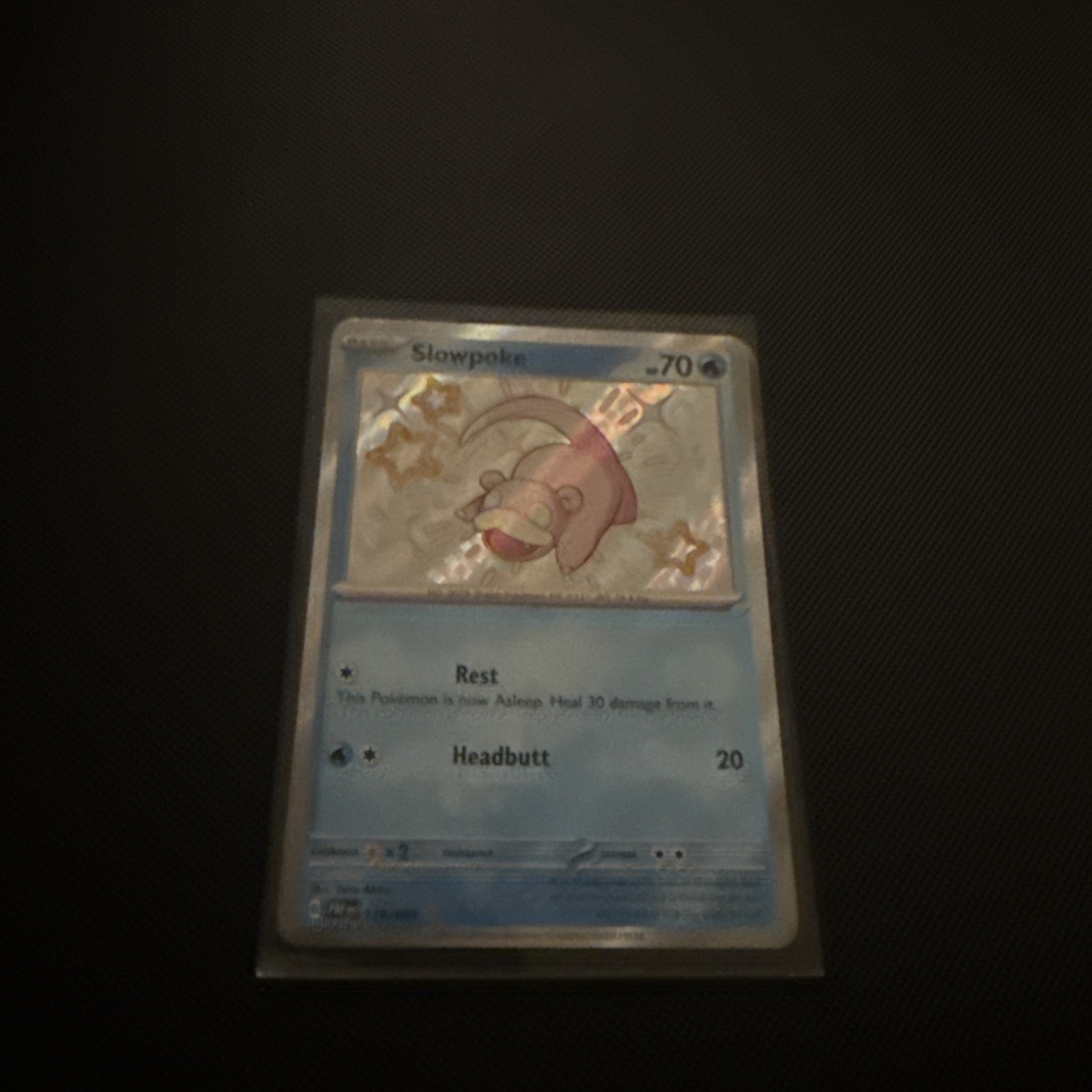 Slowpoke 116/091 Pokemon Paldean Fates Holo Shiny Rare Near Mint