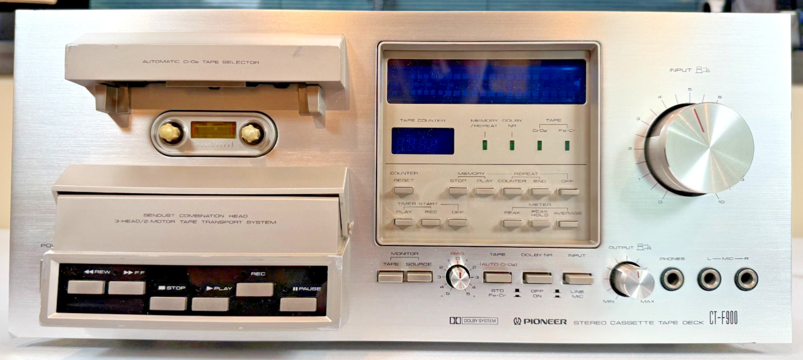 Pioneer CT-F900 3-Head Cassette Deck Extensive Restoration and Service Tested