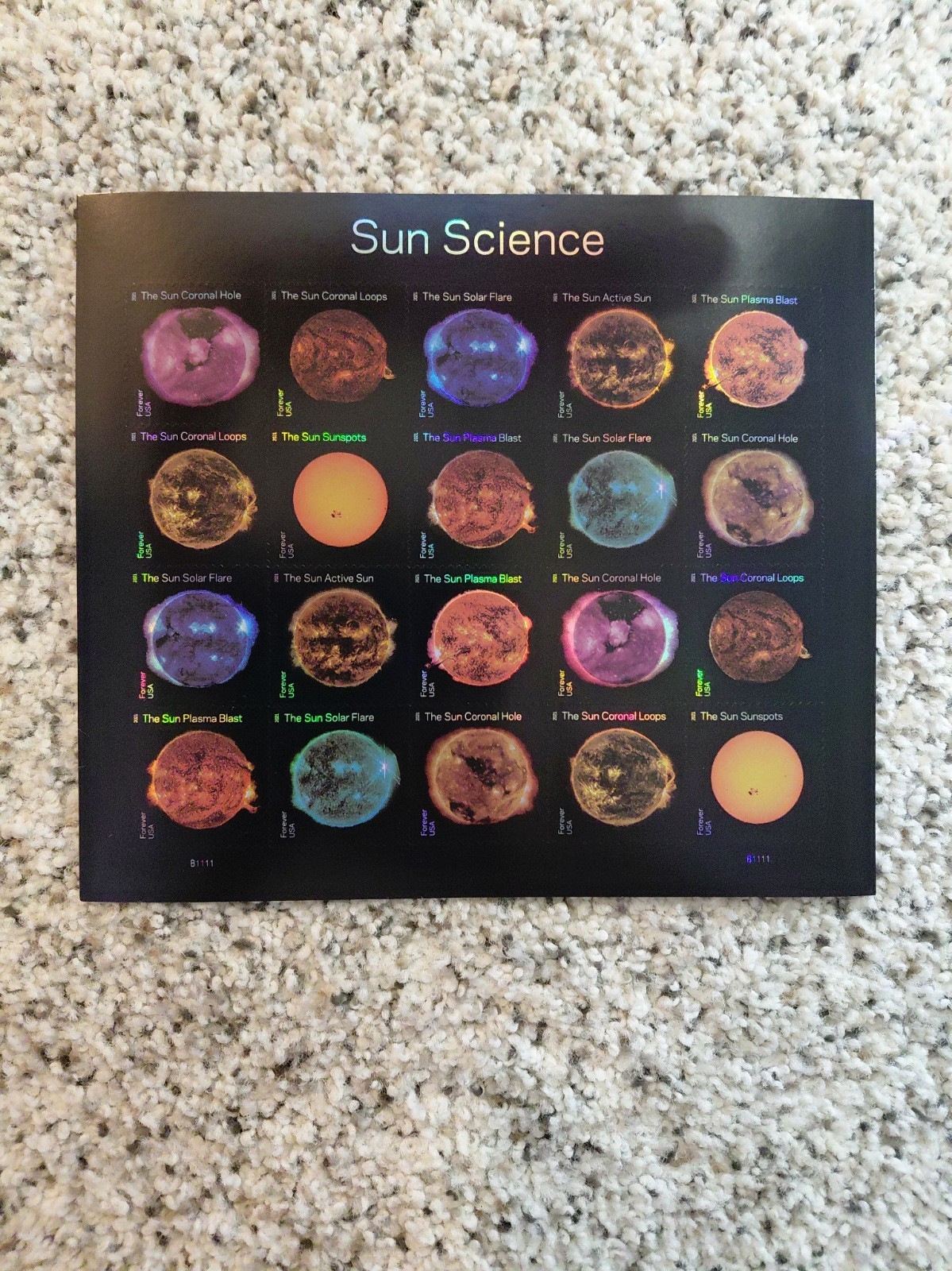 USPS 2021 Sun Science Sheet Of 20 Stamps MNH USPS 2021 Sun Science Sheet Of 20 Stamps MNH