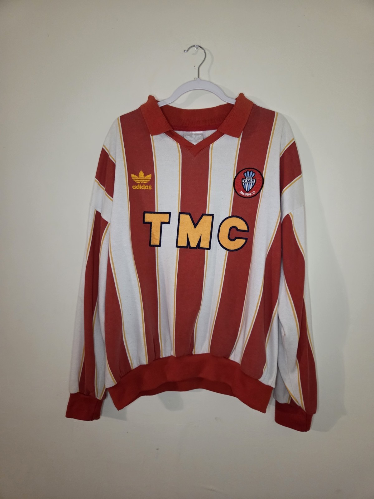 Rare genuine vintage AS MONACO / TMC Adidas sweatshirt (1978–1985), size L Rare genuine vintage AS MONACO / TMC Adidas sweatshirt (1978–1985), size L