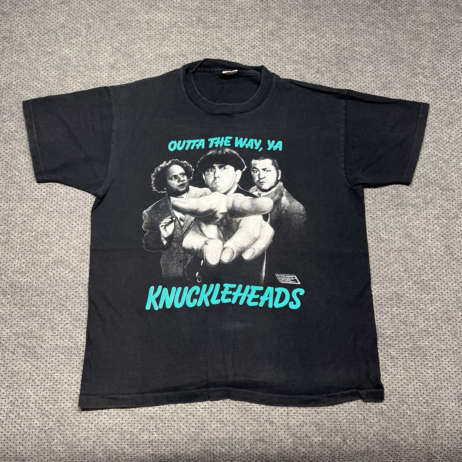Vintage 1989 The Three Stooges Knuckleheads T-Shirt XL Rare Men’s Black Anvil Vintage 1989 The Three Stooges Knuckleheads T-Shirt XL Rare Men’s Black Anvil