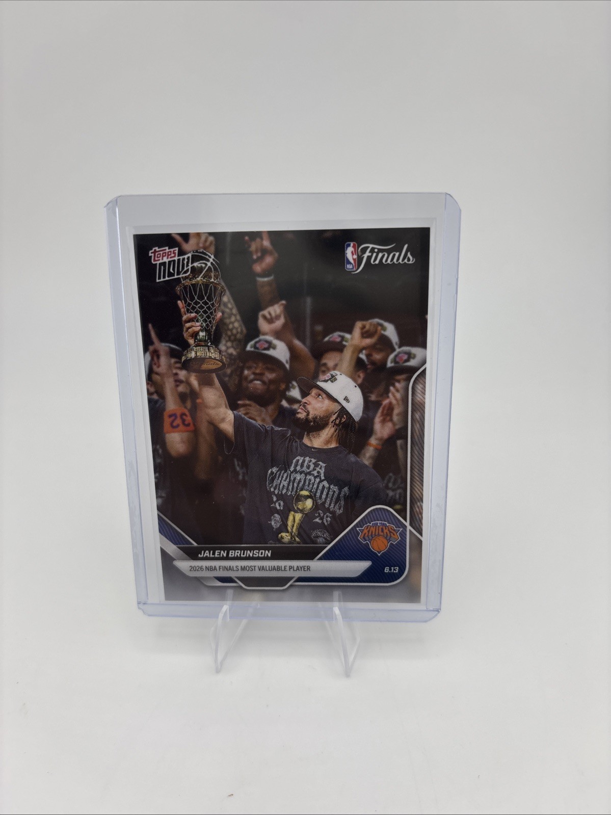 Topps 2025-26 Topps Now Jalen Brunson MVP Finals New York Knicks Card# 339