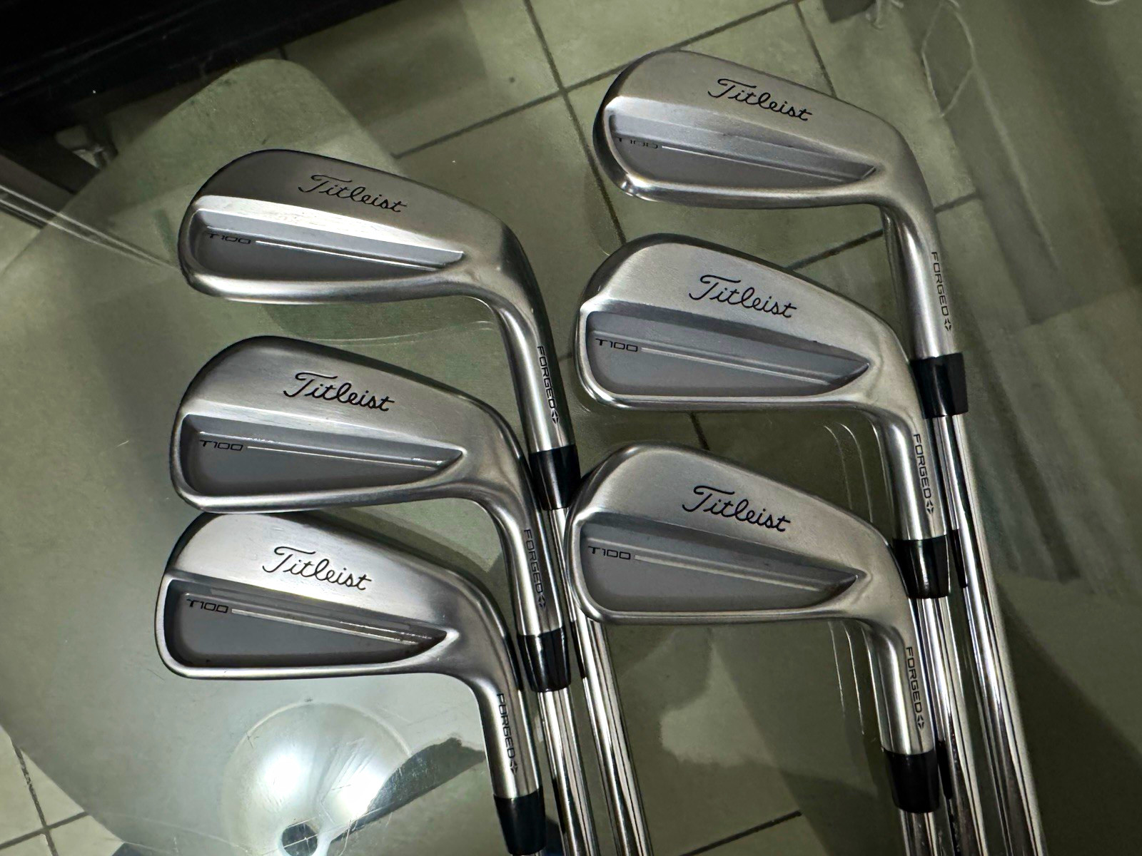 Titleist 2023 T100 Forged Iron Set 4-9 Project X Rifle 6.5 Steel X-Stiff RH