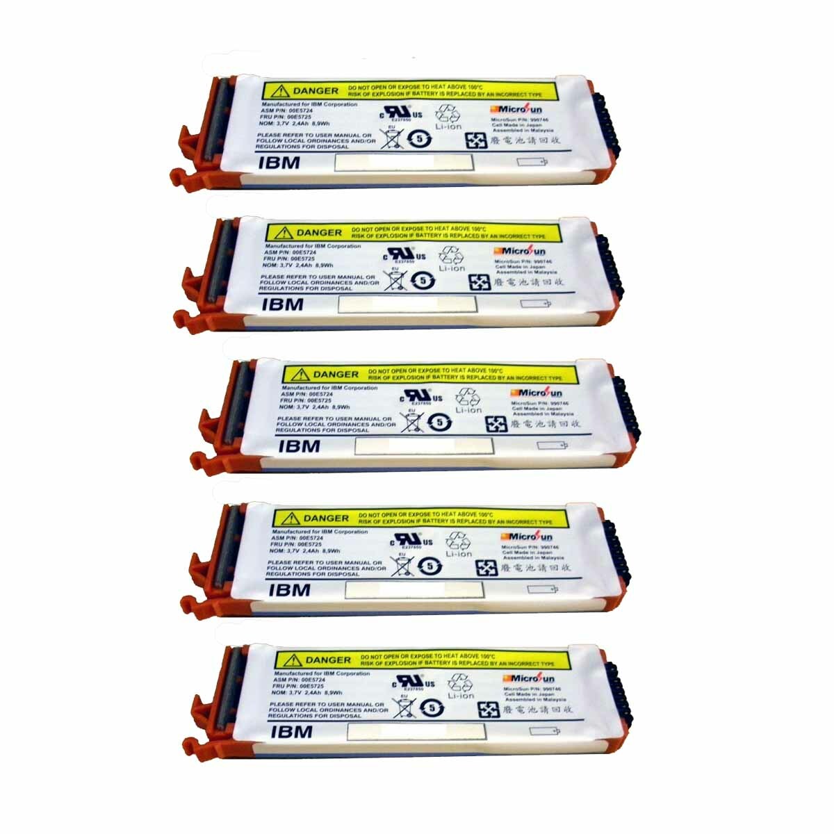 IBM 00E5725 Brand New Cache Battery Li-ion - Lot of 5