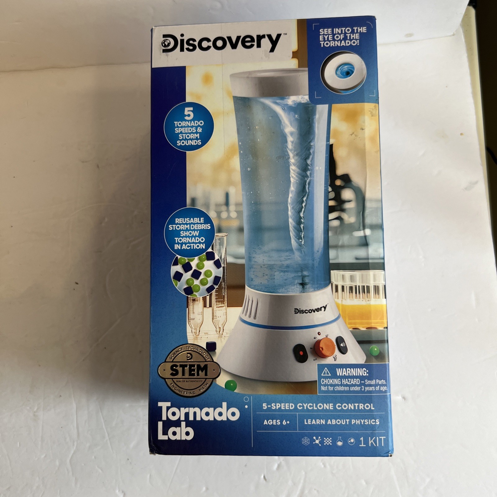 Discovery Mindblown Tornado Lab 5-Speed STEM Experiment Kit Ages 6+