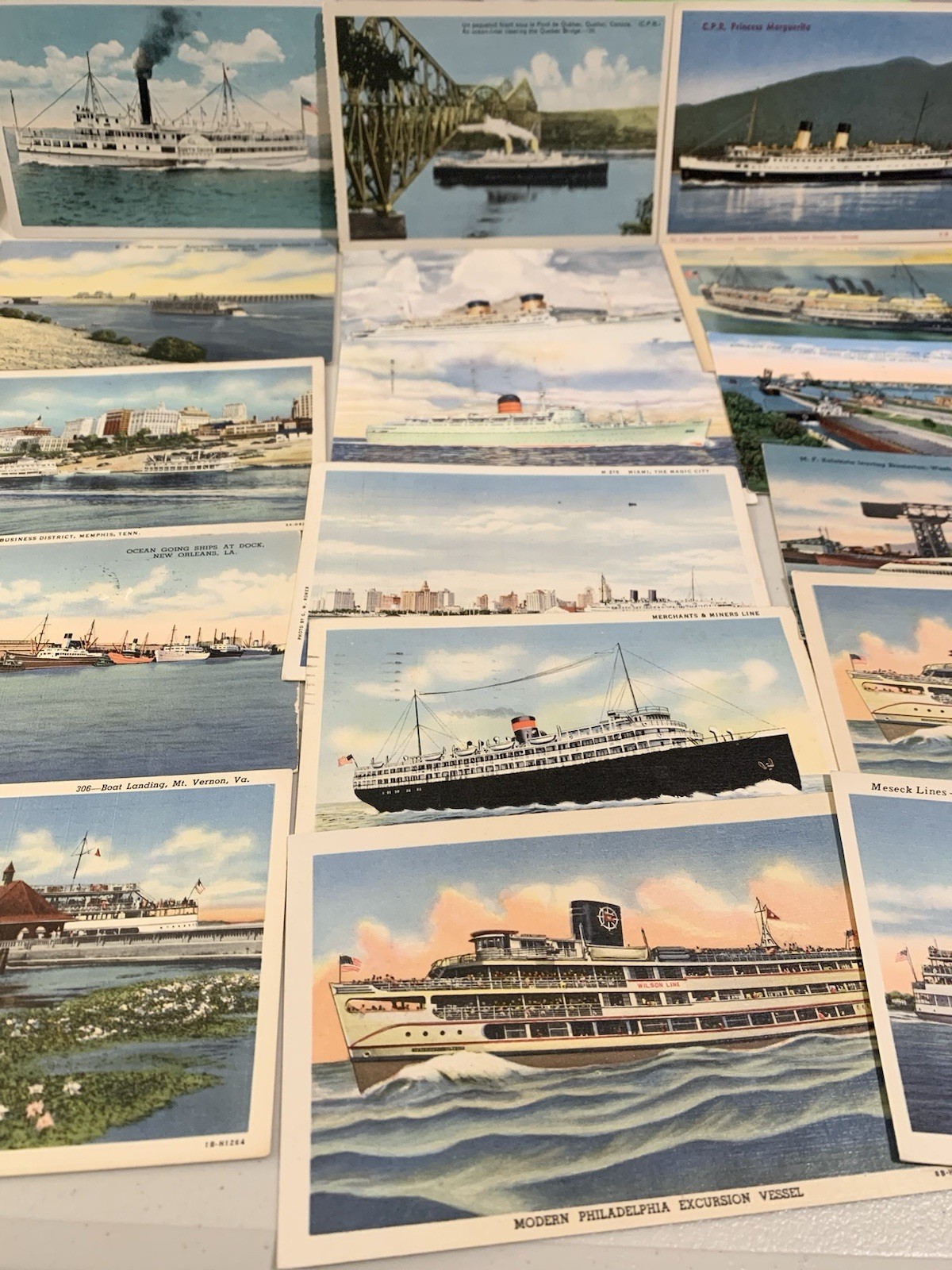 Vintage Steamship Steamliner Passenger Ships Postcard (Lot 5)