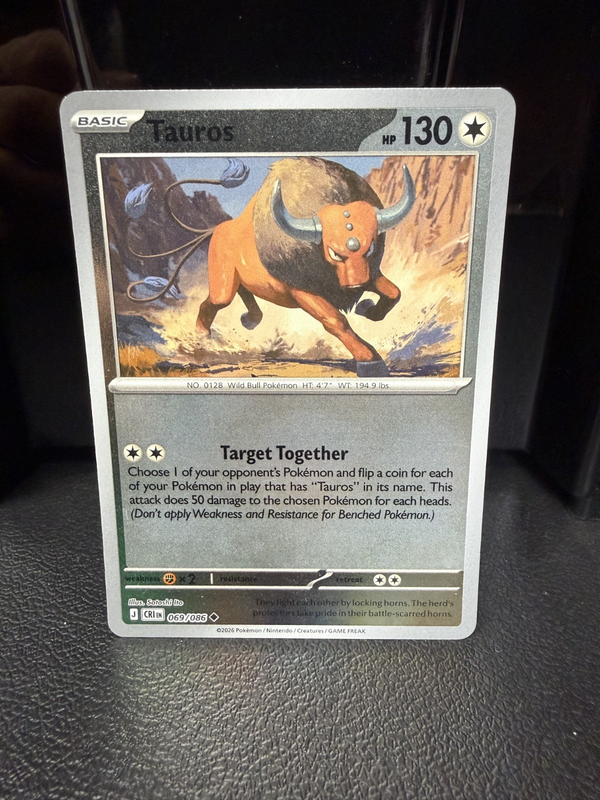 Pokémon TCG Tauros 069/086 Reverse holo