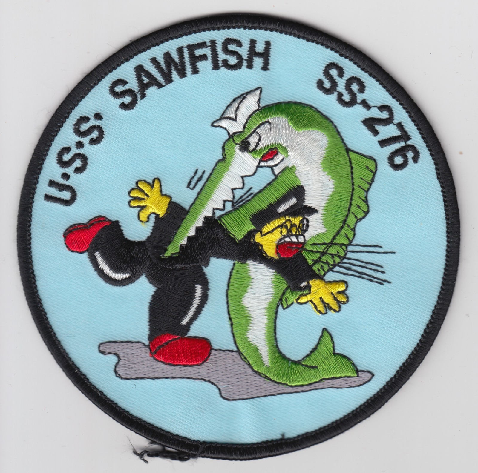 Vintage USS Sawfish SS-276 Submarine Patch Insignia WW2 Veteran Service REPRO