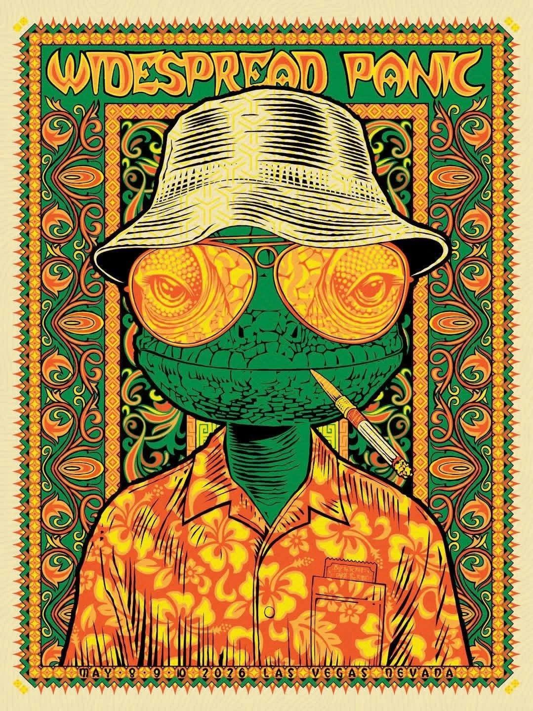 HOT Widespread Panic Las Vegas 2026 Poster Virgin Hotels Art