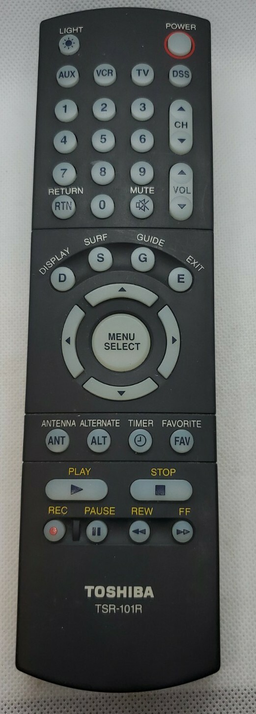 Toshiba TSR-101R Remote Control TSS222 TSA101 TSR202 TSS111 DS60103 DS60103X Toshiba TSR-101R Remote Control TSS222 TSA101 TSR202 TSS111 DS60103 DS60103X