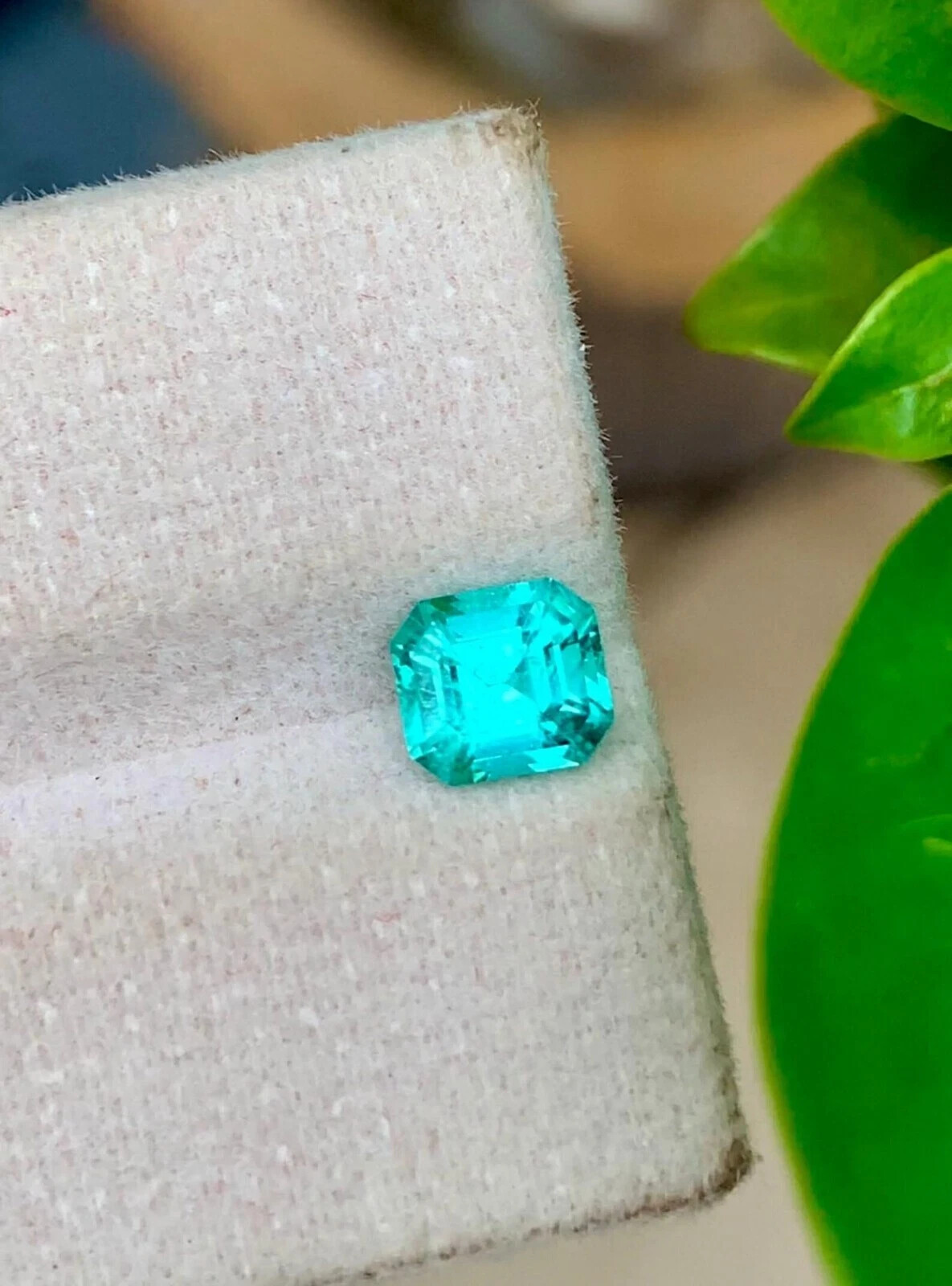 9 Ct Certified Natural Paraiba Tourmaline Neon Blue Asscher Cut Loose Gemstone