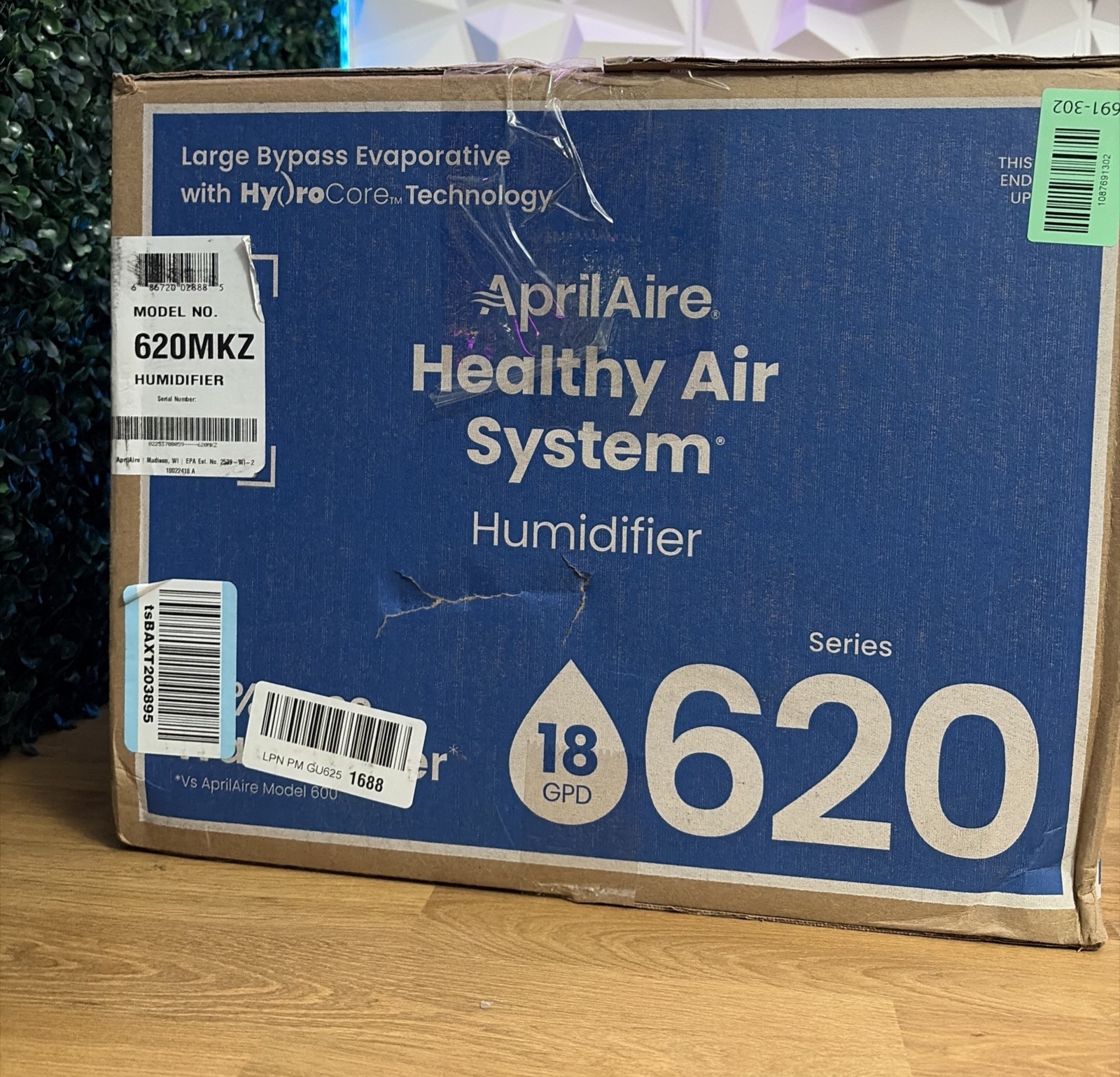 Aprilaire 620M Whole House Humidifier 18 Gal/Day Bypass 5000 Sq Ft 24V  New