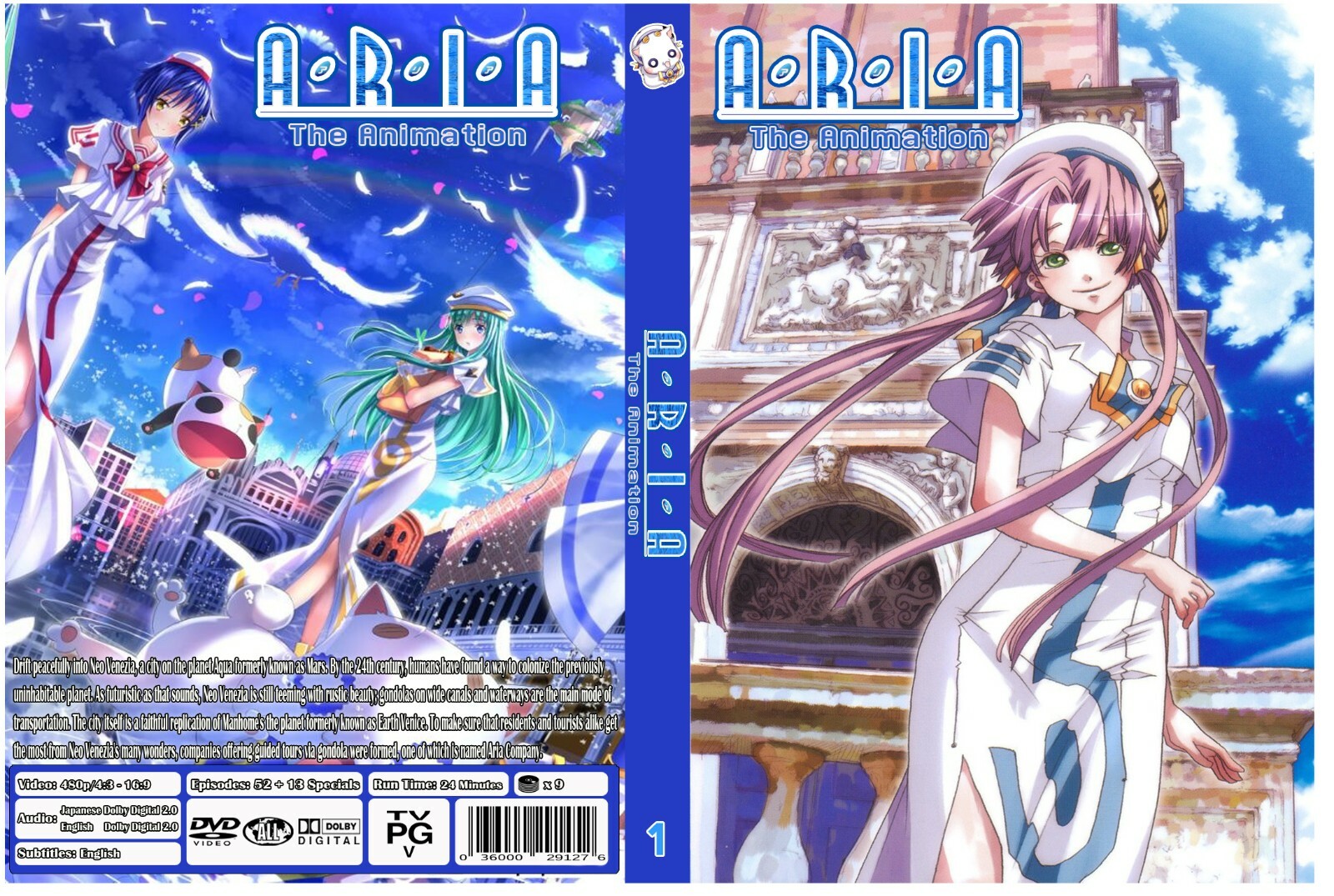 Aria the Animation Season 1-3 Episodes 52 + 13 Specials Dual Audio Eng/Jpn