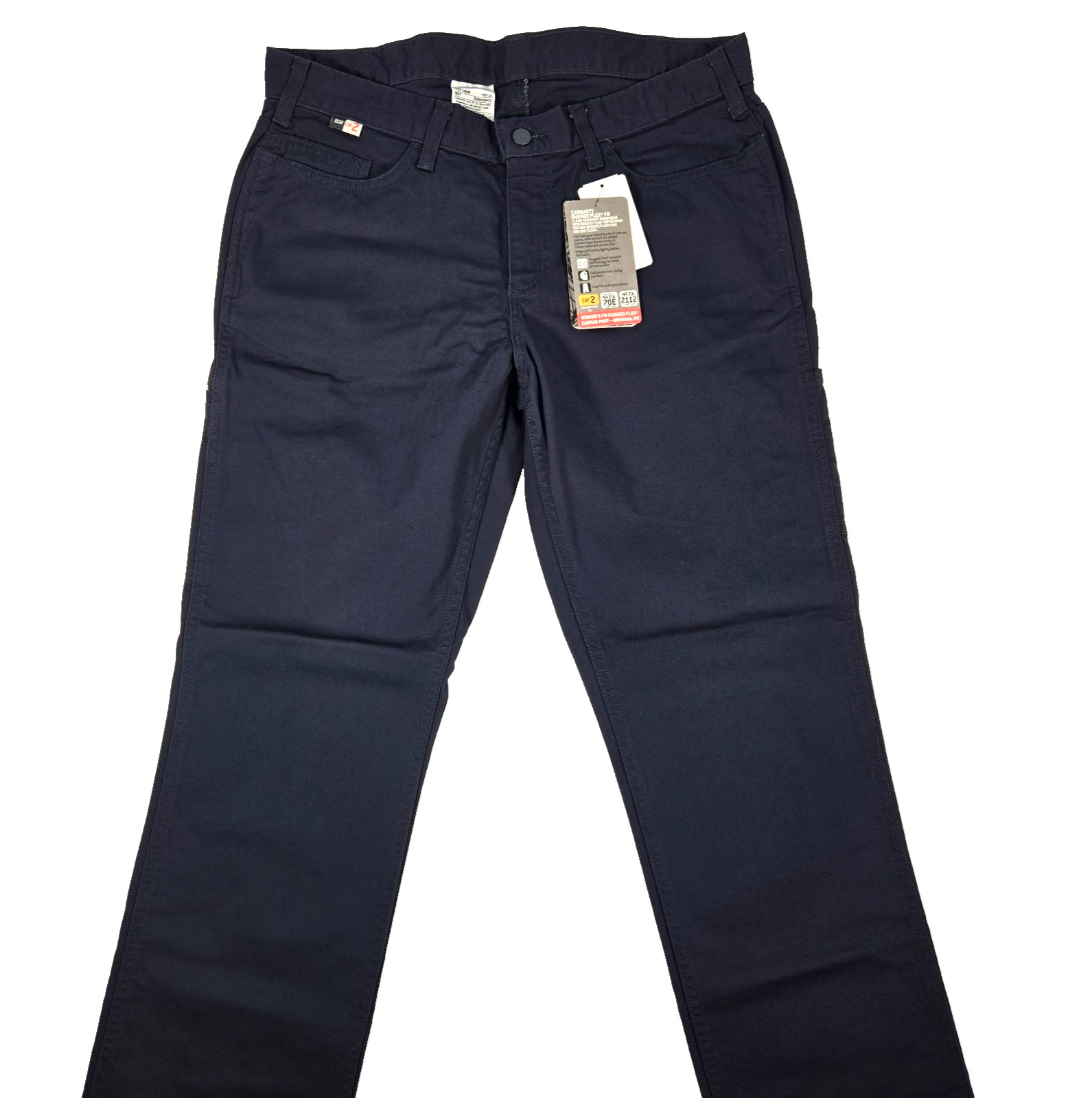 Carhartt FR Pants Women\'s 14 Regular Navy Flame Resistant Rugged Flex NEW