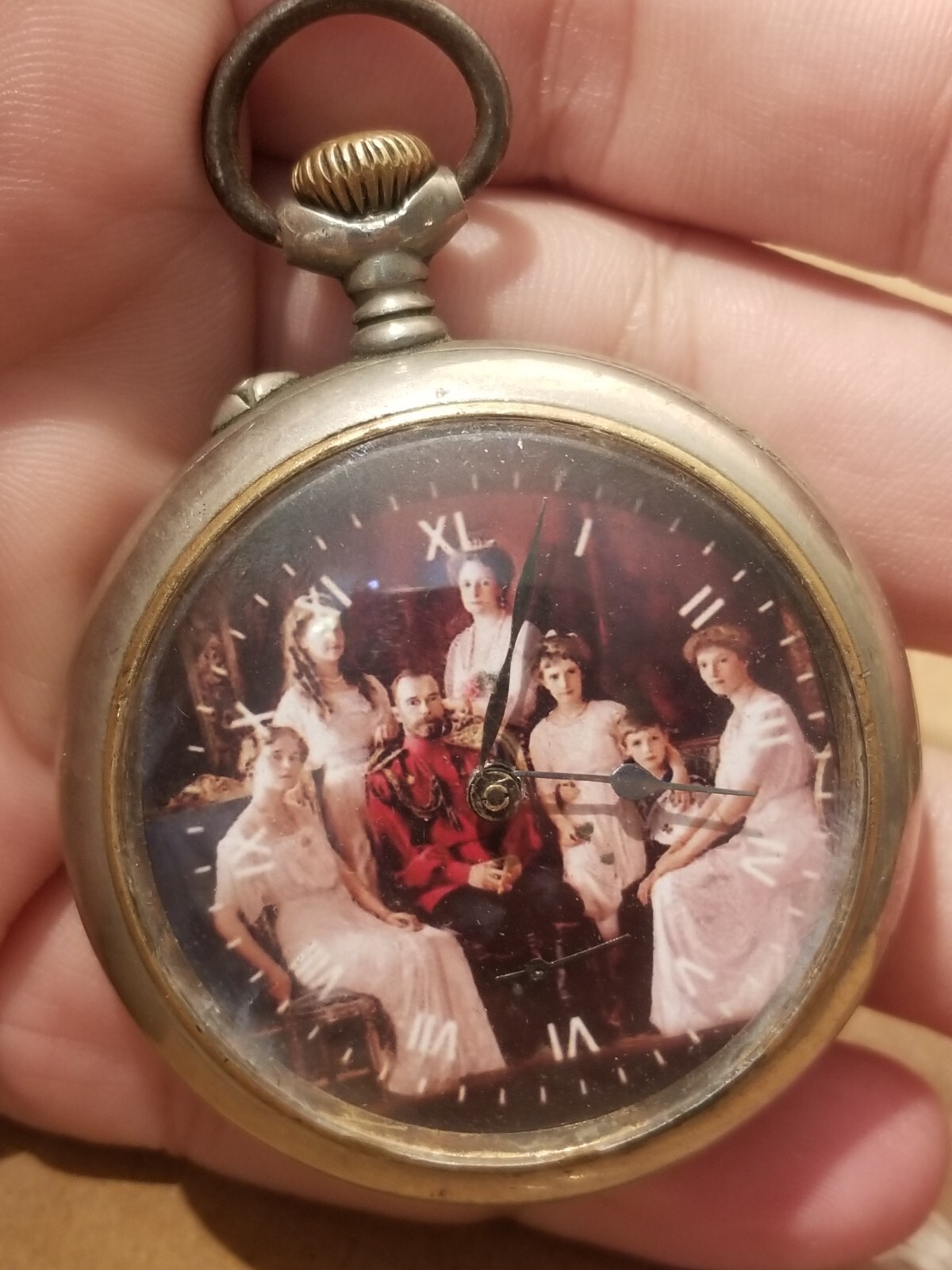 Antique Imperial Russ MOERIS Grand-Prix Pocket Watch-Tsar Nicholas II Family1908