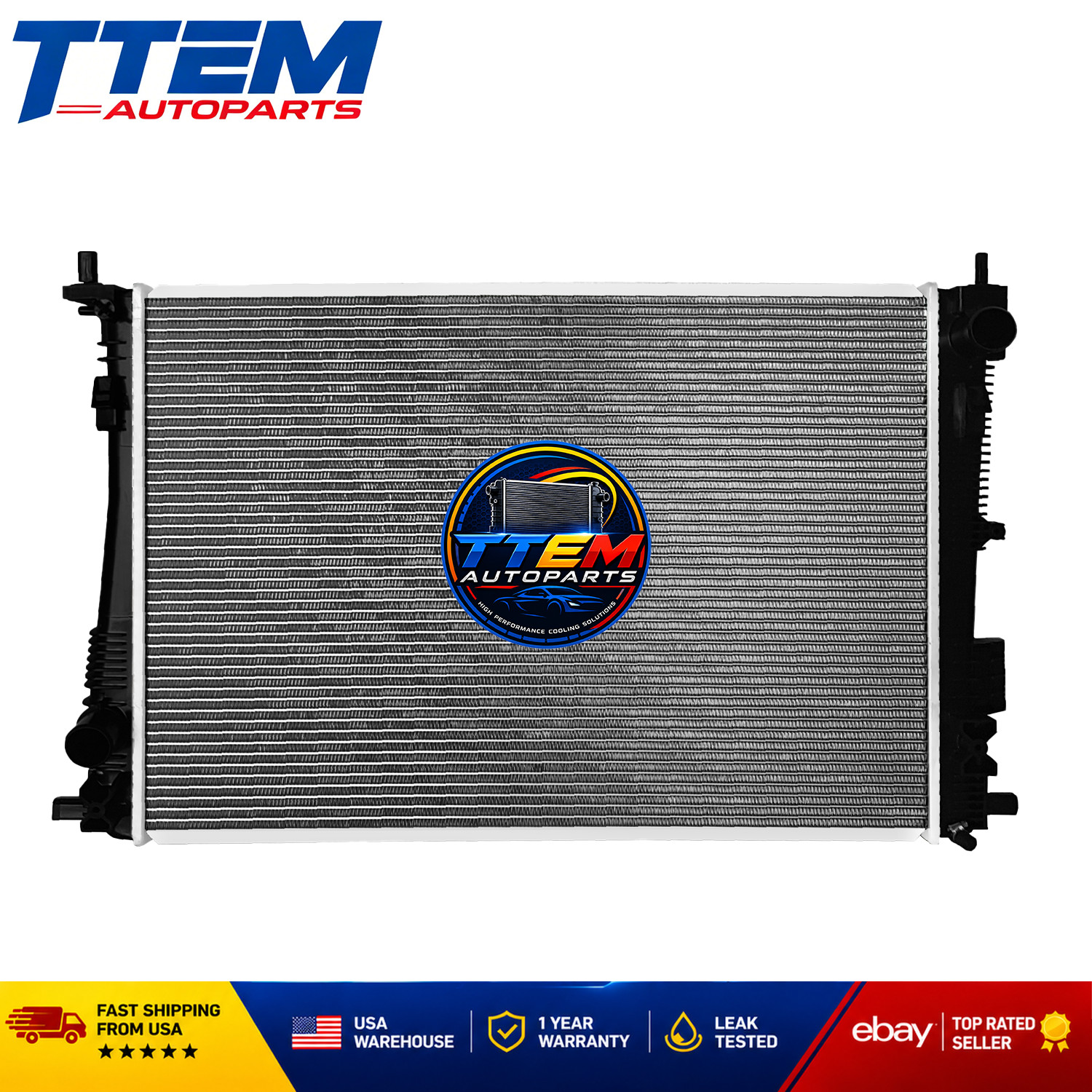 13641 Radiator For 2017-2023 Chrysler Pacifica 2020-2023 Chrysler Voyager 3.6L