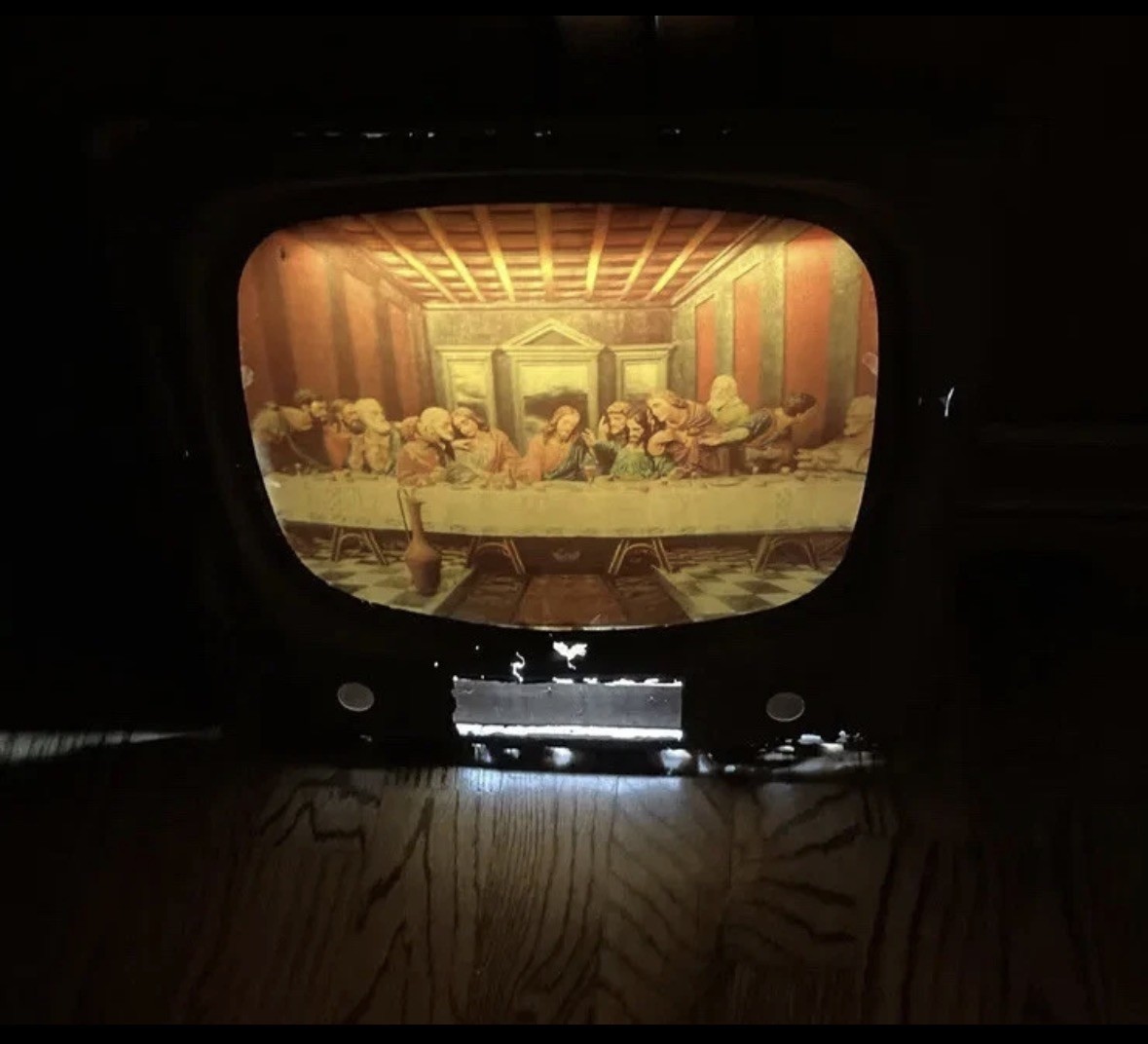  Folk Art Catholic Modern Art Sculpture Illuminated Hologram Oddities