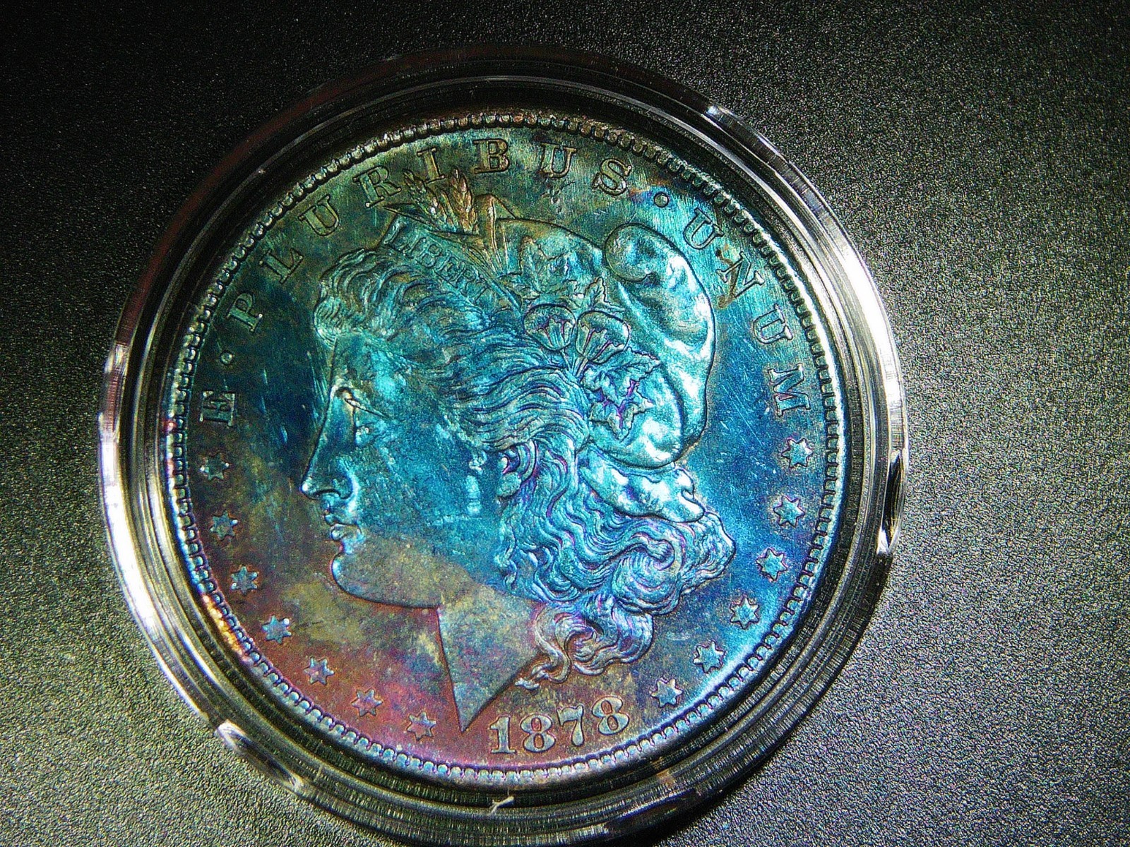 EF+ 1878-S MORGAN SILVER DOLLAR BEAUTIFULLY TONED COLLECTOR GRADE COIN M 2239