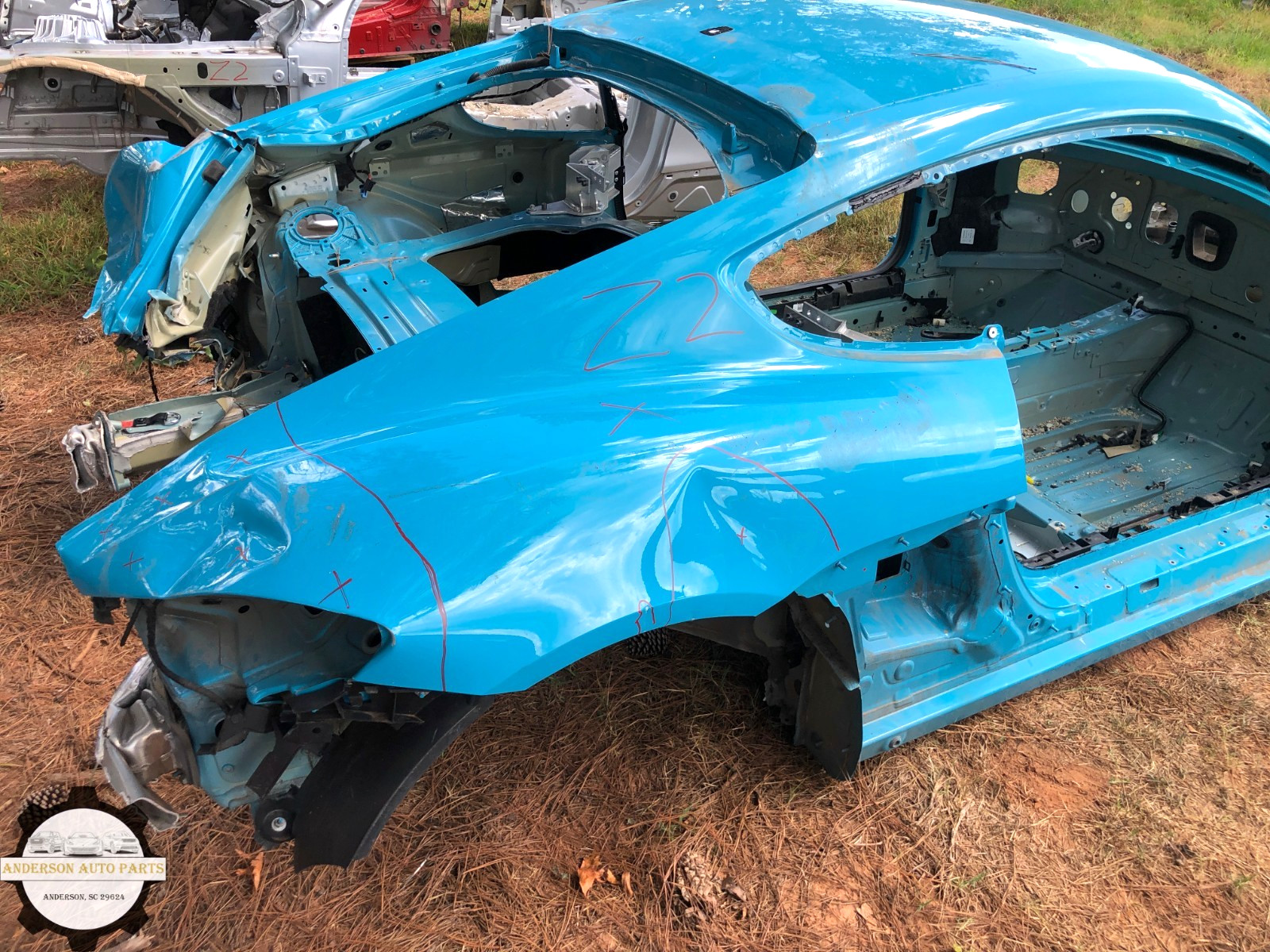 2017-2025 PORSCHE 718 CAYMAN RIGHT PASS REAR QUARTER PANEL BODY FRAME #DAMAGE
