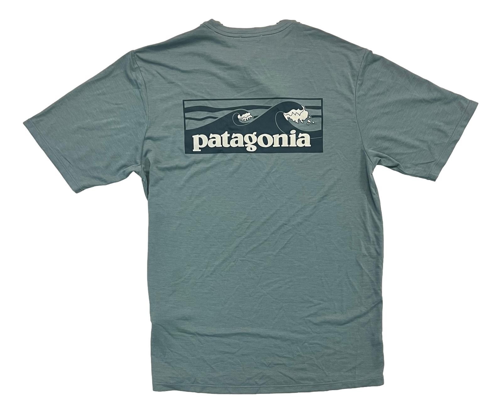 Patagonia Men\'s Capilene Cool Daily Short Sleeve Boardshort Logo T Shirt 45481