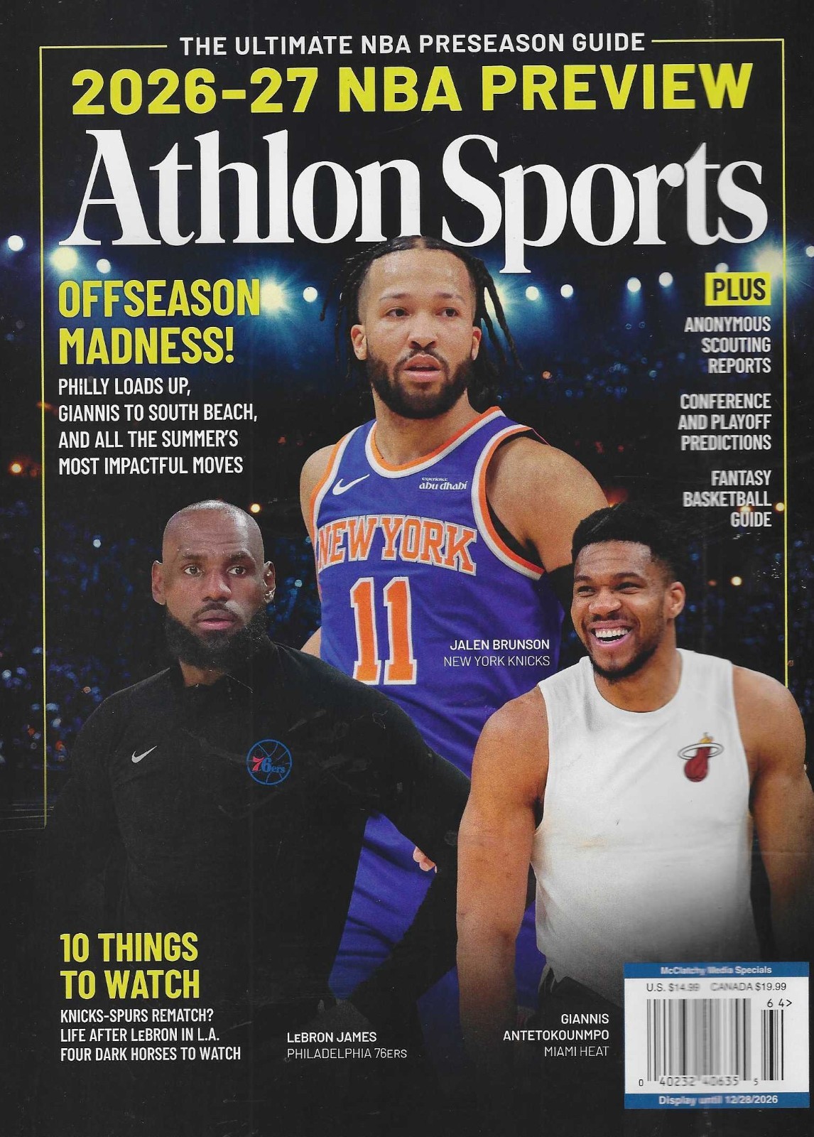 Athlon Sports Magazine 2026 / 2027 NBA Preview