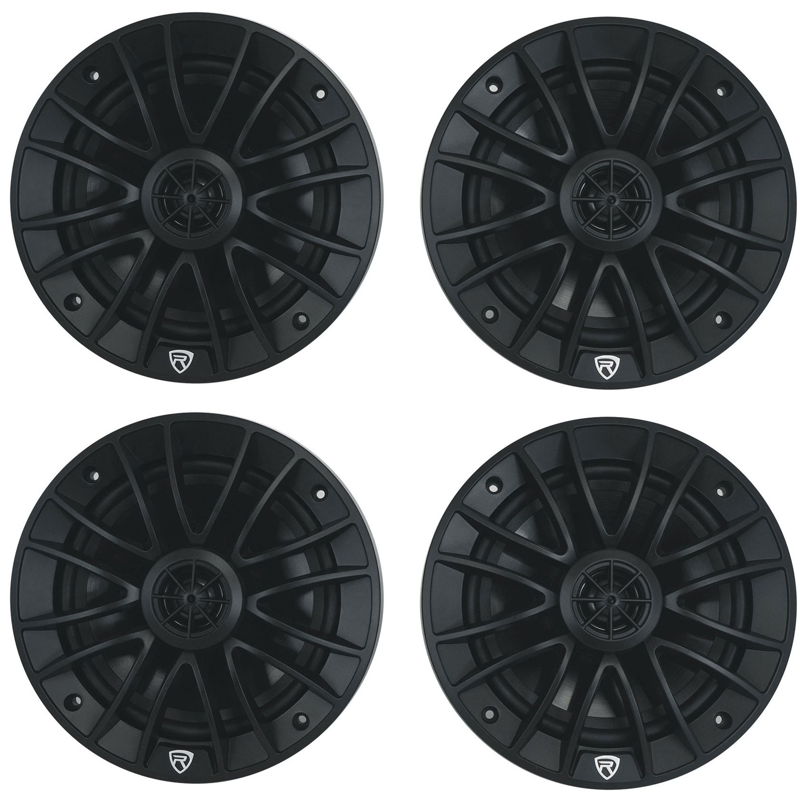 (4) Rockville RM-PREMIUM-65 BLACK 6.5\