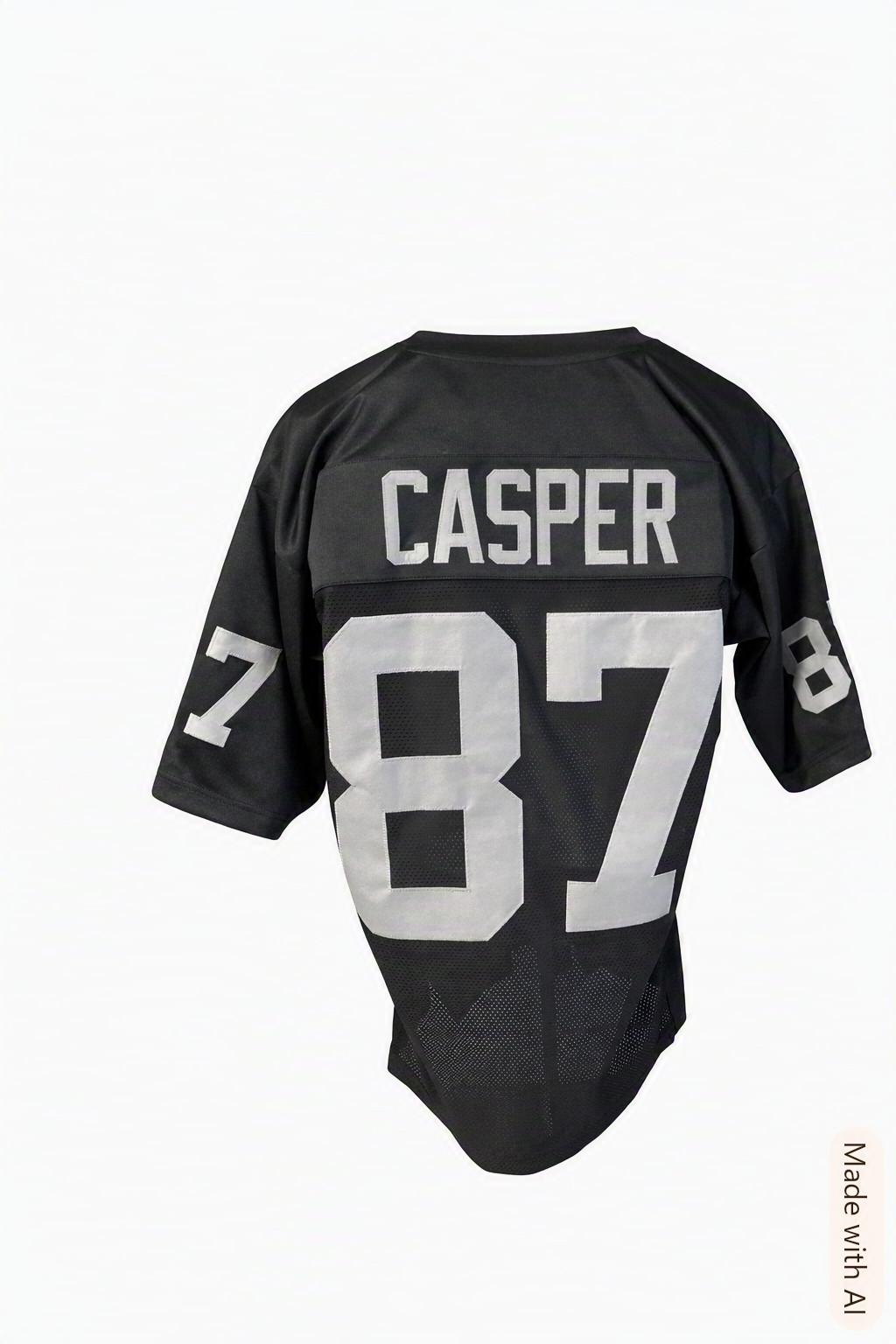 CUSTOM UNSIGNED DAVE CASPER BLACK JERSEY XL