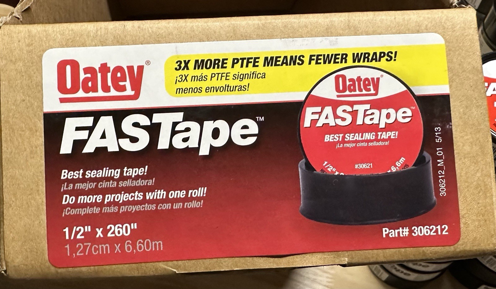 Lot Of 50 Oatey FASTape 1/2” X 260” Part#306212