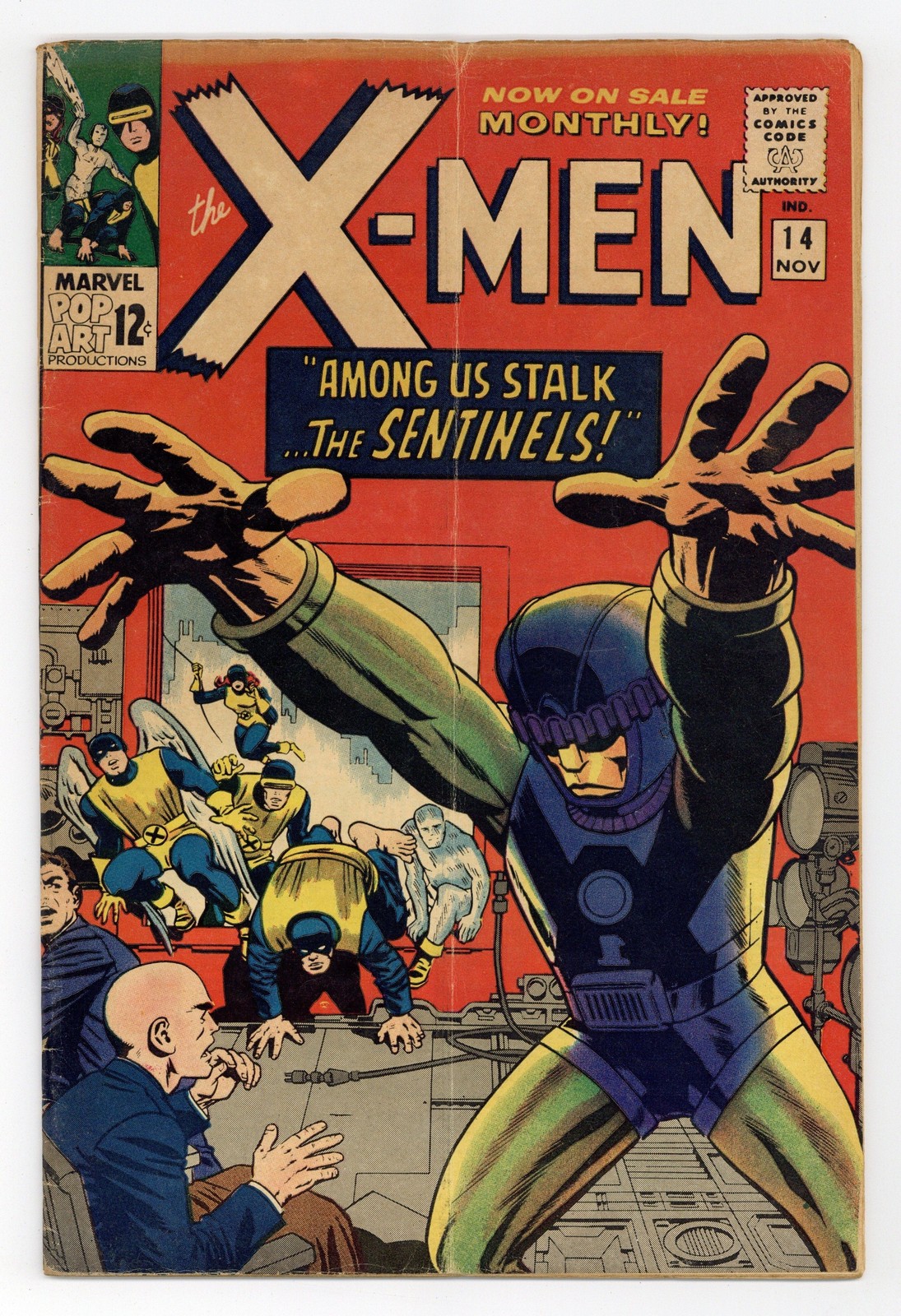 Uncanny X-Men #14 GD 2.0 1965 1st app. Sentinels