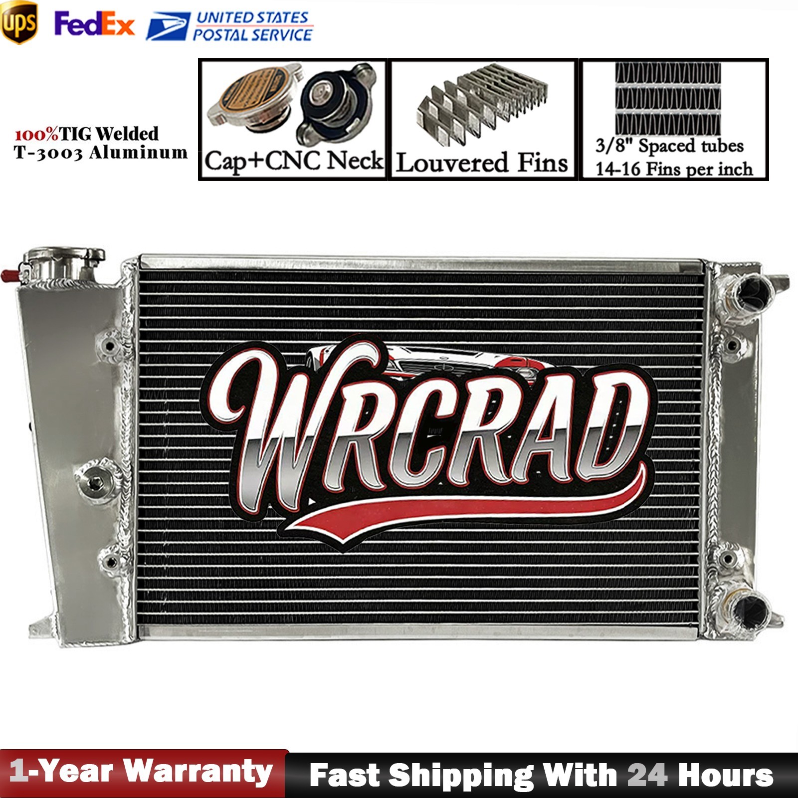 Aluminum Radiator For 1975-1981 VW GOLF MK1 Jetta SCIROCCO GTI SPEC 1.6L Manual