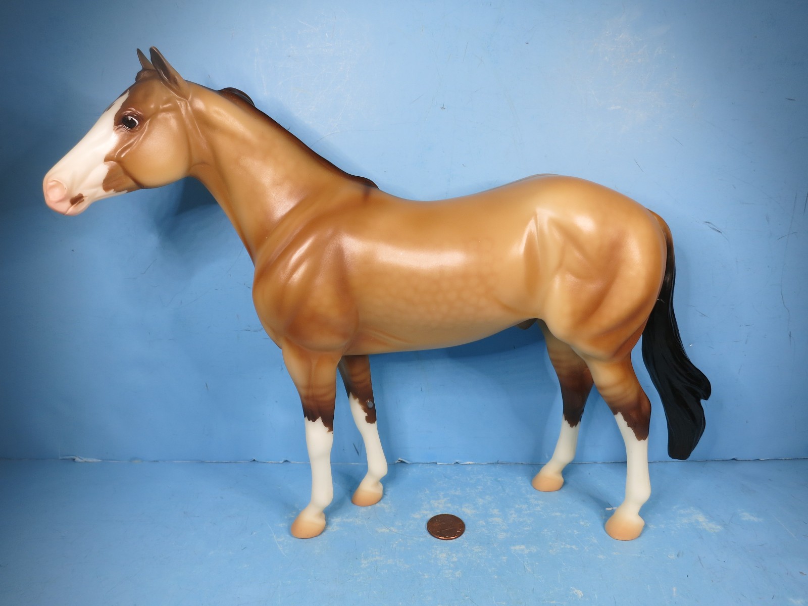 BREYER BREYERFEST 2017-Saffron MATTE Yellow Dun Special Run-Geronimo Mold-USED BREYER BREYERFEST 2017-Saffron MATTE Yellow Dun Special Run-Geronimo Mold-USED