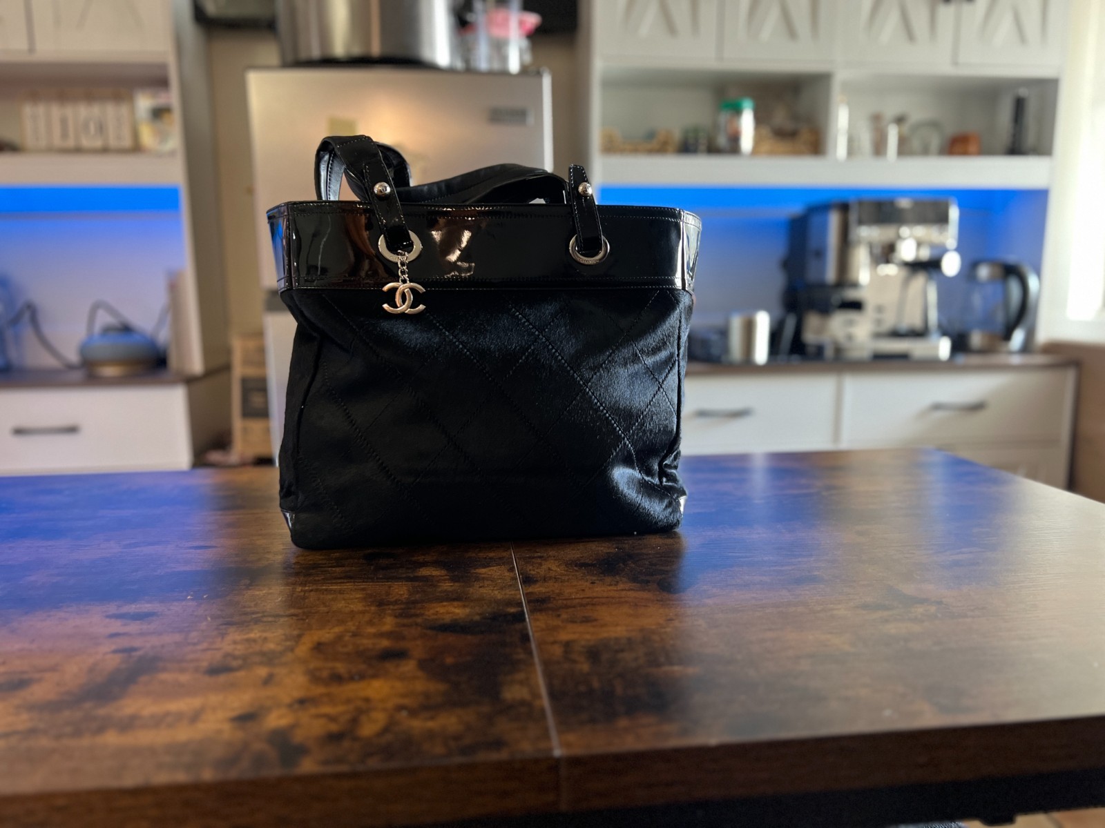 CHANEL Paris Biarritz Black Quilted Tote – Entrupy Authenticated