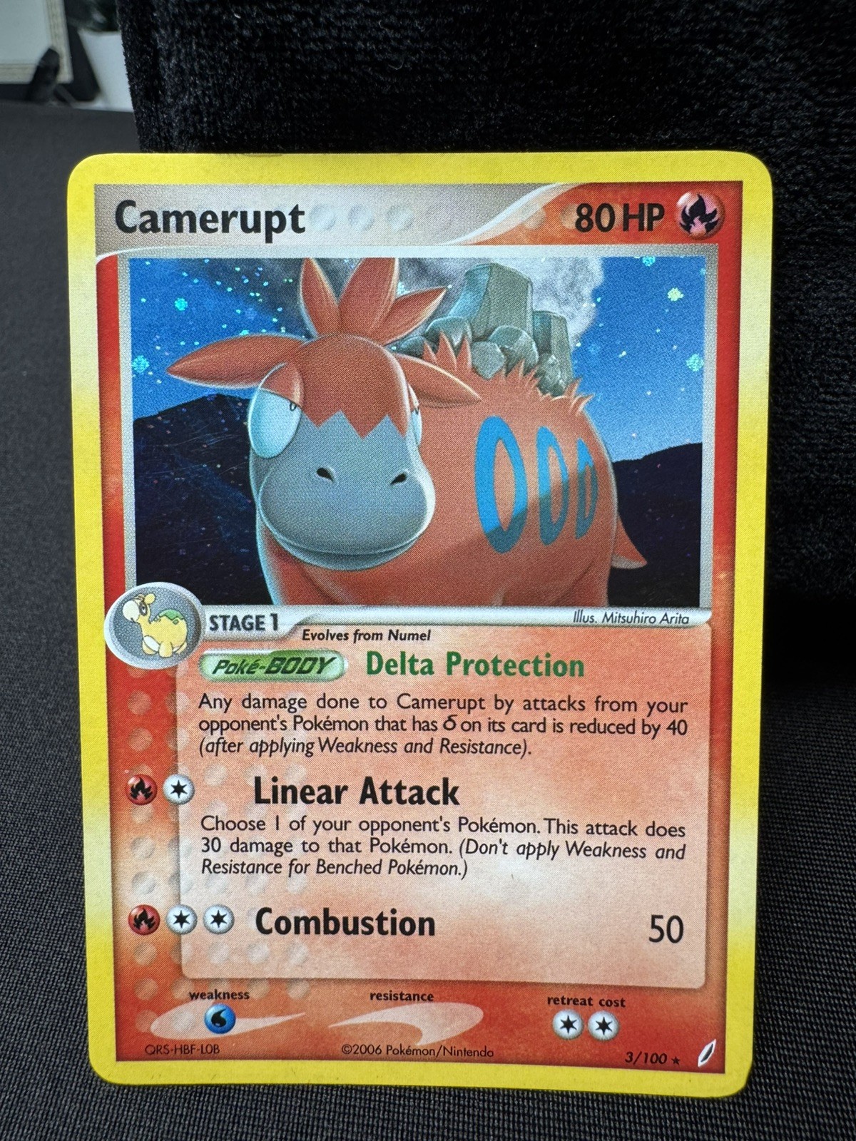 Camerupt 3/100 EX Crystal Guardians Holo