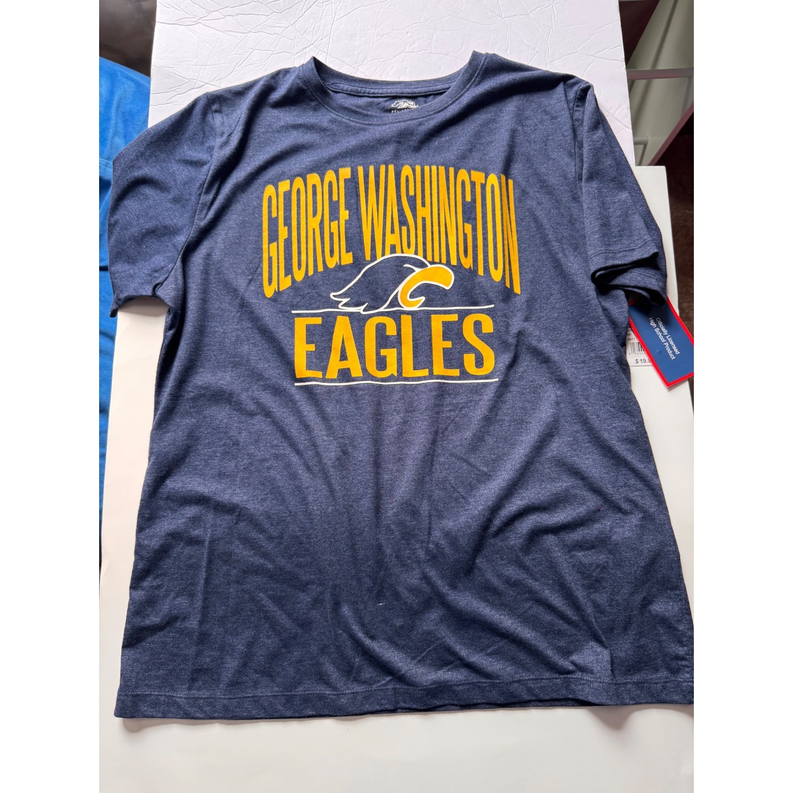 Pel Athletic George Washington Eagles T-Shirt Navy Blue Heather Medium NWT Pel Athletic George Washington Eagles T-Shirt Navy Blue Heather Medium NWT