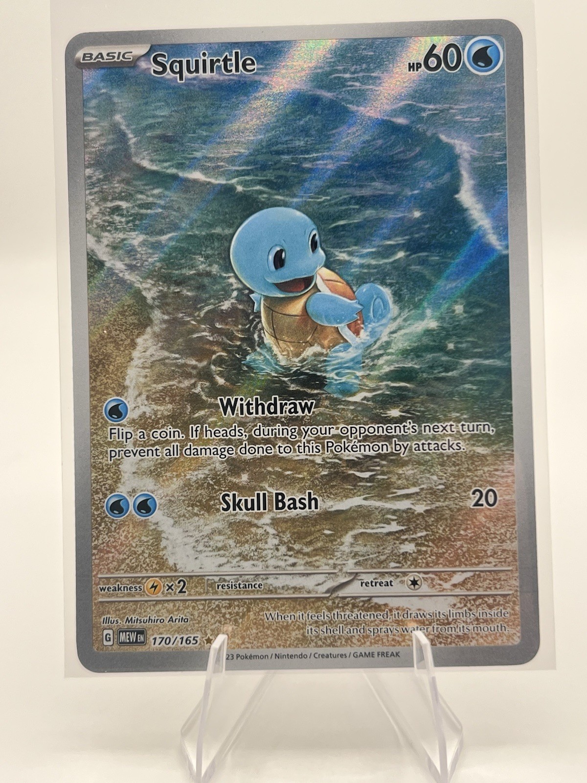 Squirtle Holo Illustration Rare SV: Scarlet & Violet 151 170/165 NM