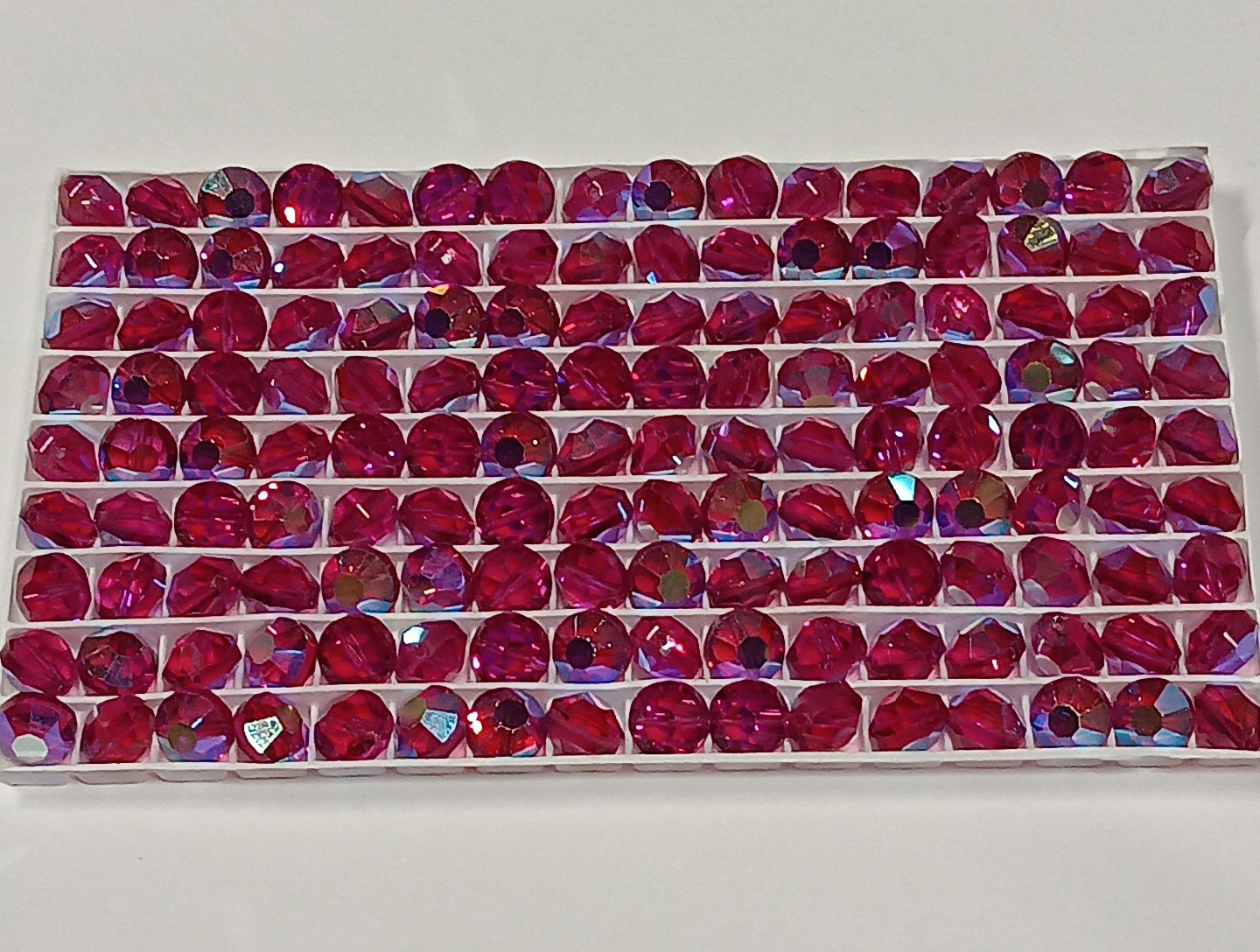 NEW VINTAGE Swarovski Fuchsia AB 8mm Tablet Lentel Beads Art5100 Lots of 12pcs NEW VINTAGE Swarovski Fuchsia AB 8mm Tablet Lentel Beads Art5100 Lots of 12pcs