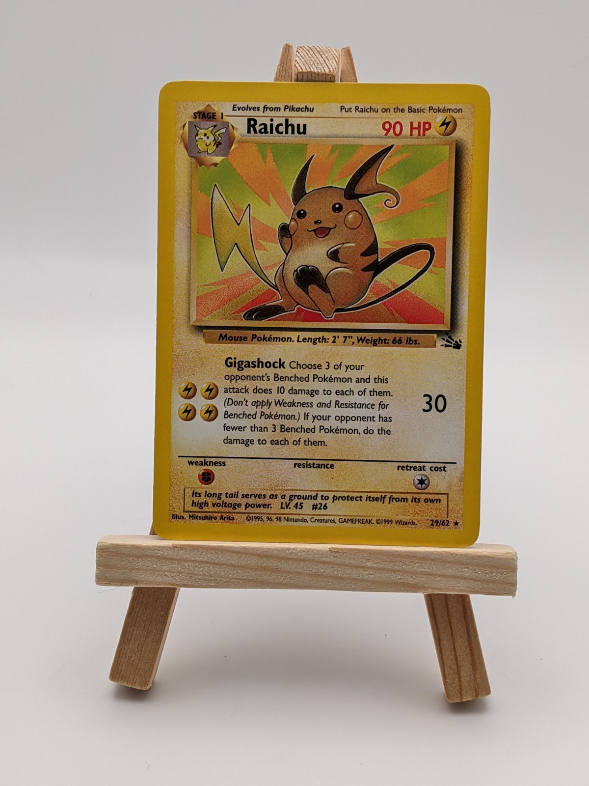 Raichu 29/62 Pokemon TCG: Fossil - Regular - Lightly Played (LP) Raichu 29/62 Pokemon TCG: Fossil - Regular - Lightly Played (LP)