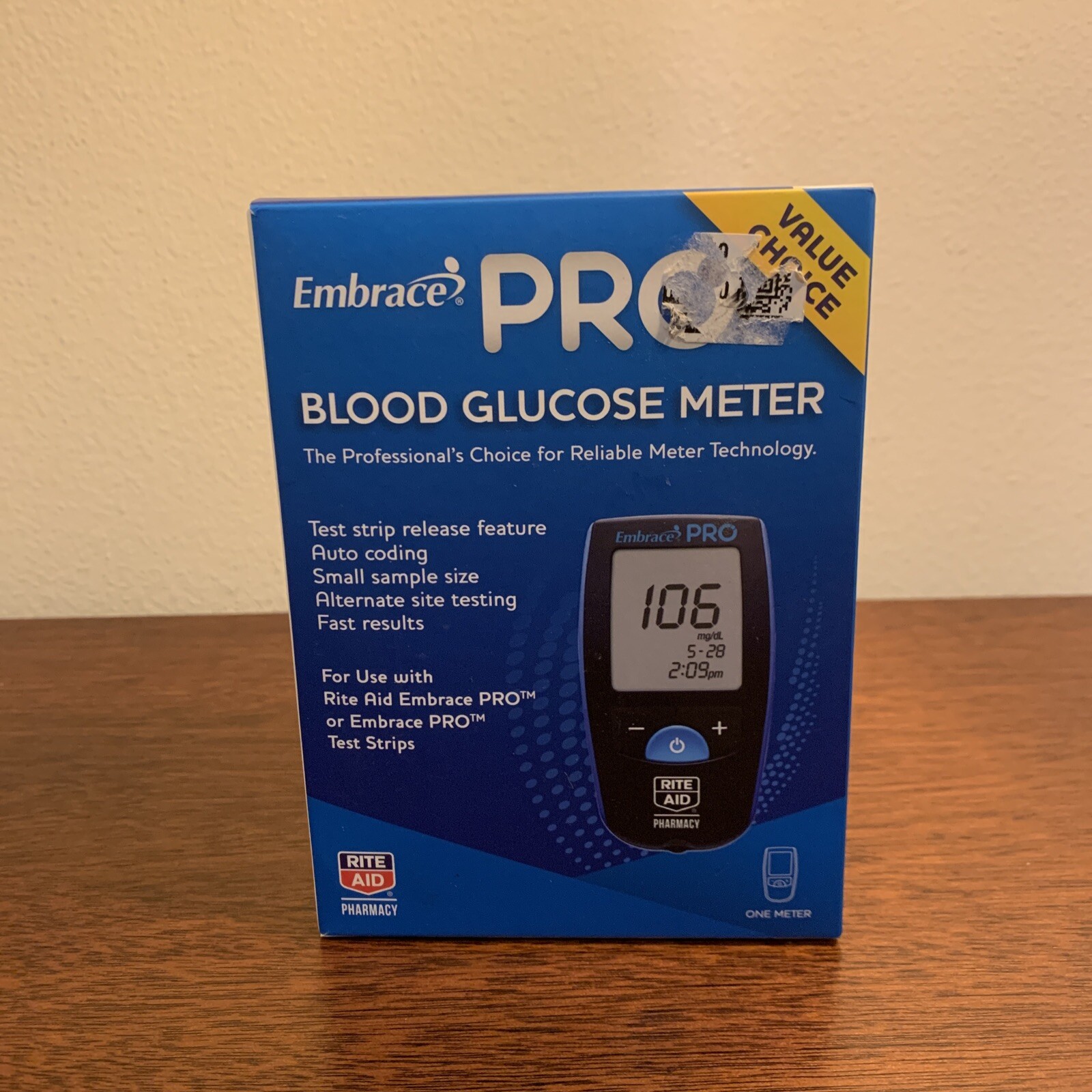 Omnis Health Embrace Pro Blood Glucose Meter Carrying Case Included Open Box New