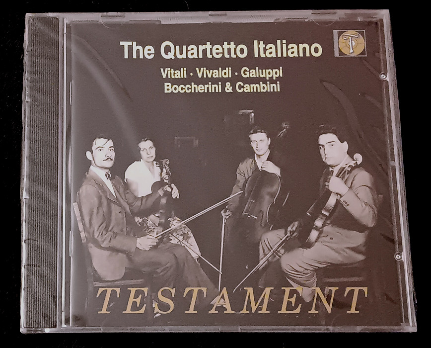 Quartetto Italiano plays Italian Pieces - Vitali, Boccherini, Cambini, et al Quartetto Italiano plays Italian Pieces - Vitali, Boccherini, Cambini, et al