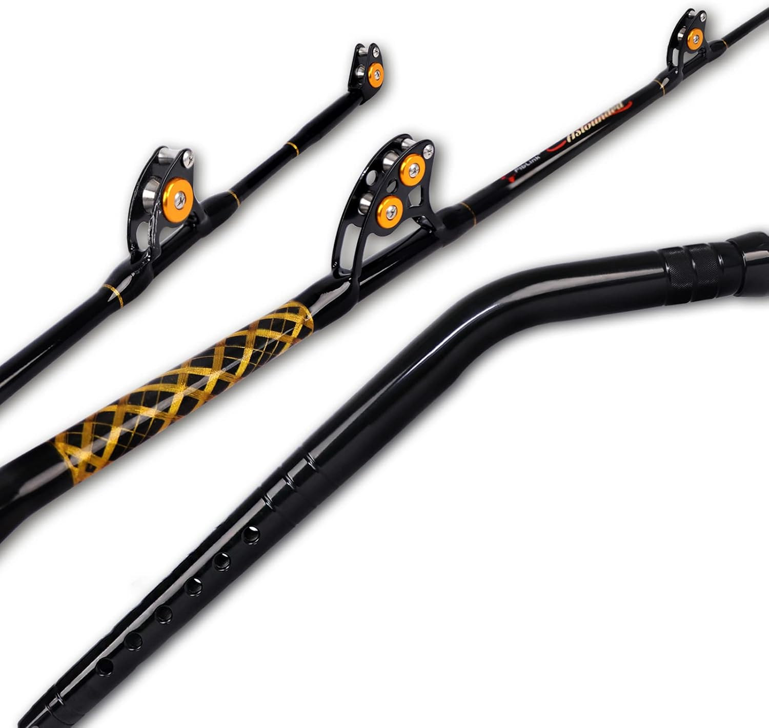 Bent Butt Fishing Rod 2 Piece Saltwater Offshore Trolling Rod Big Game Deep Drop