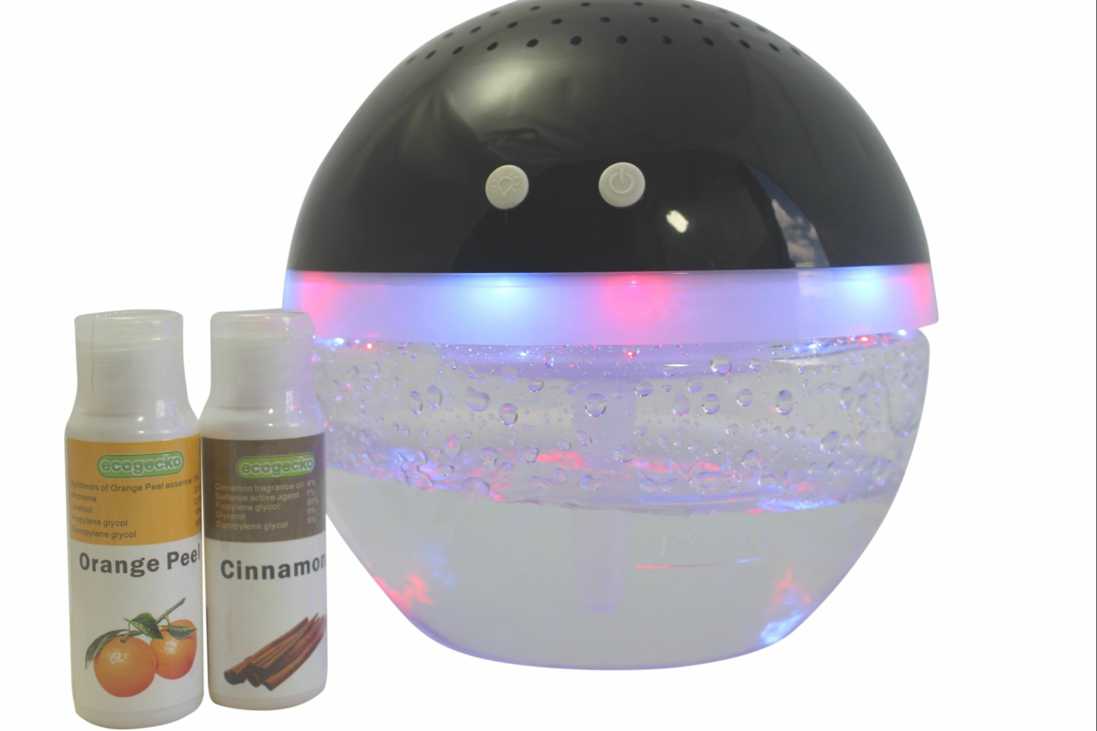 EcoGecko Magic Ball, Light Up Air Revitalizer, Air Freshener w 2 Oils EcoGecko Magic Ball, Light Up Air Revitalizer, Air Freshener w 2 Oils