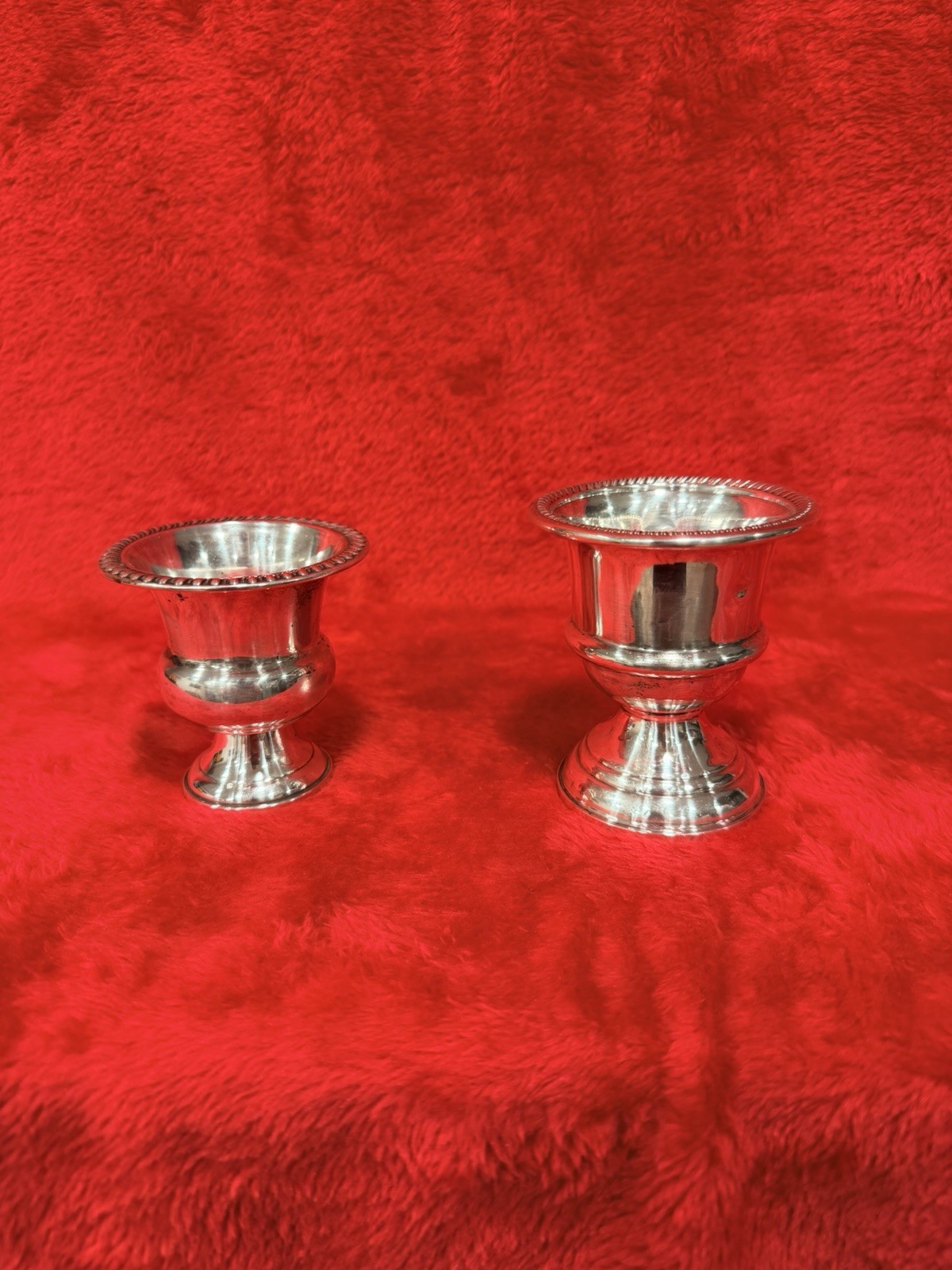 Vintage Sterling Silver Toothpick Holder Lot 2 Urn Pedestal B&M 410 Weighted
