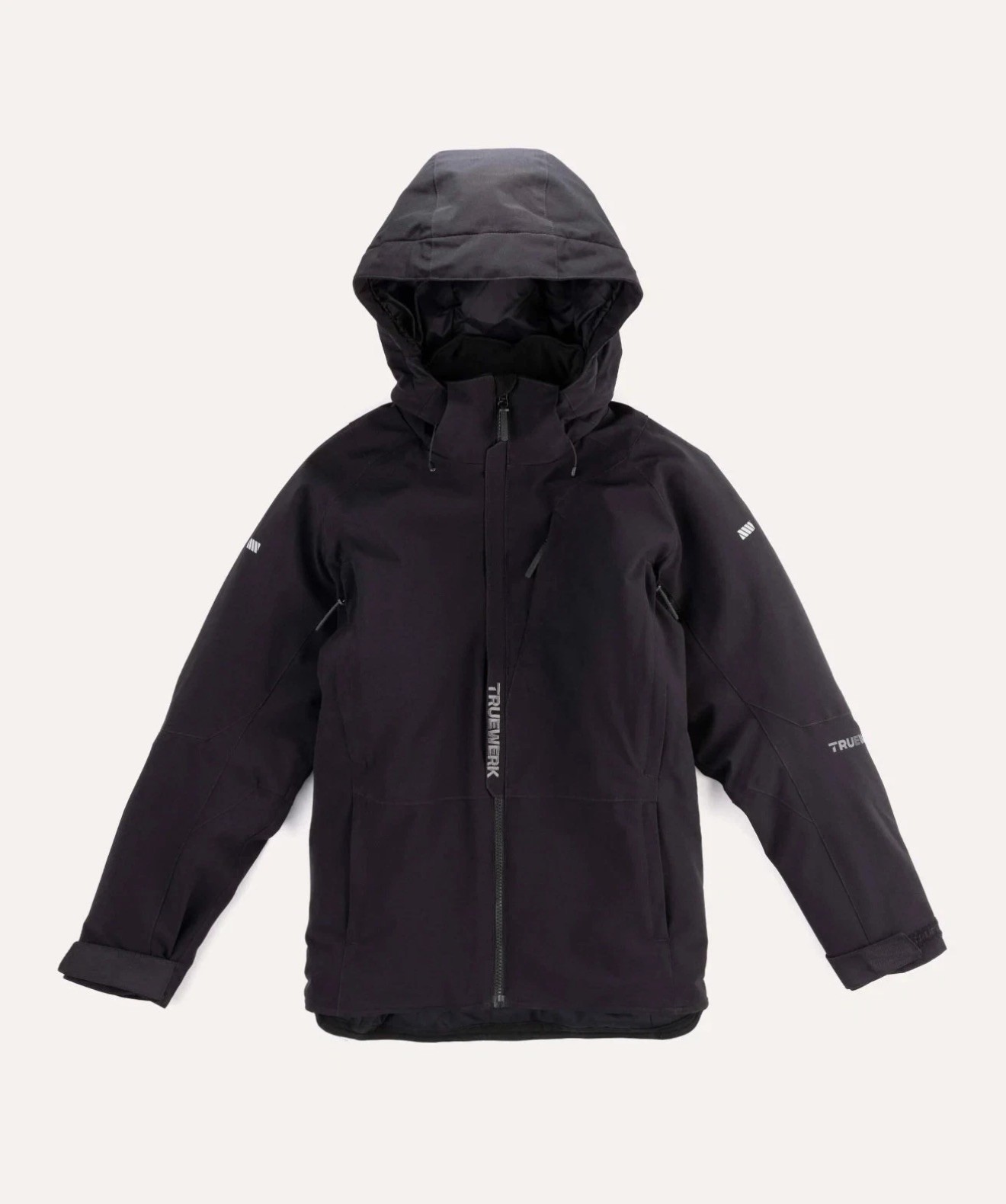 TrueWerk Men\'s S4 Tower Parka Jacket Black Size XL