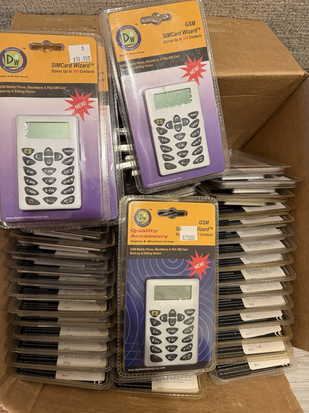 EXTREMELY RARE Bulk Lot (10) GSM SIMCard Wizard - New Old Stock - Museum Quality
